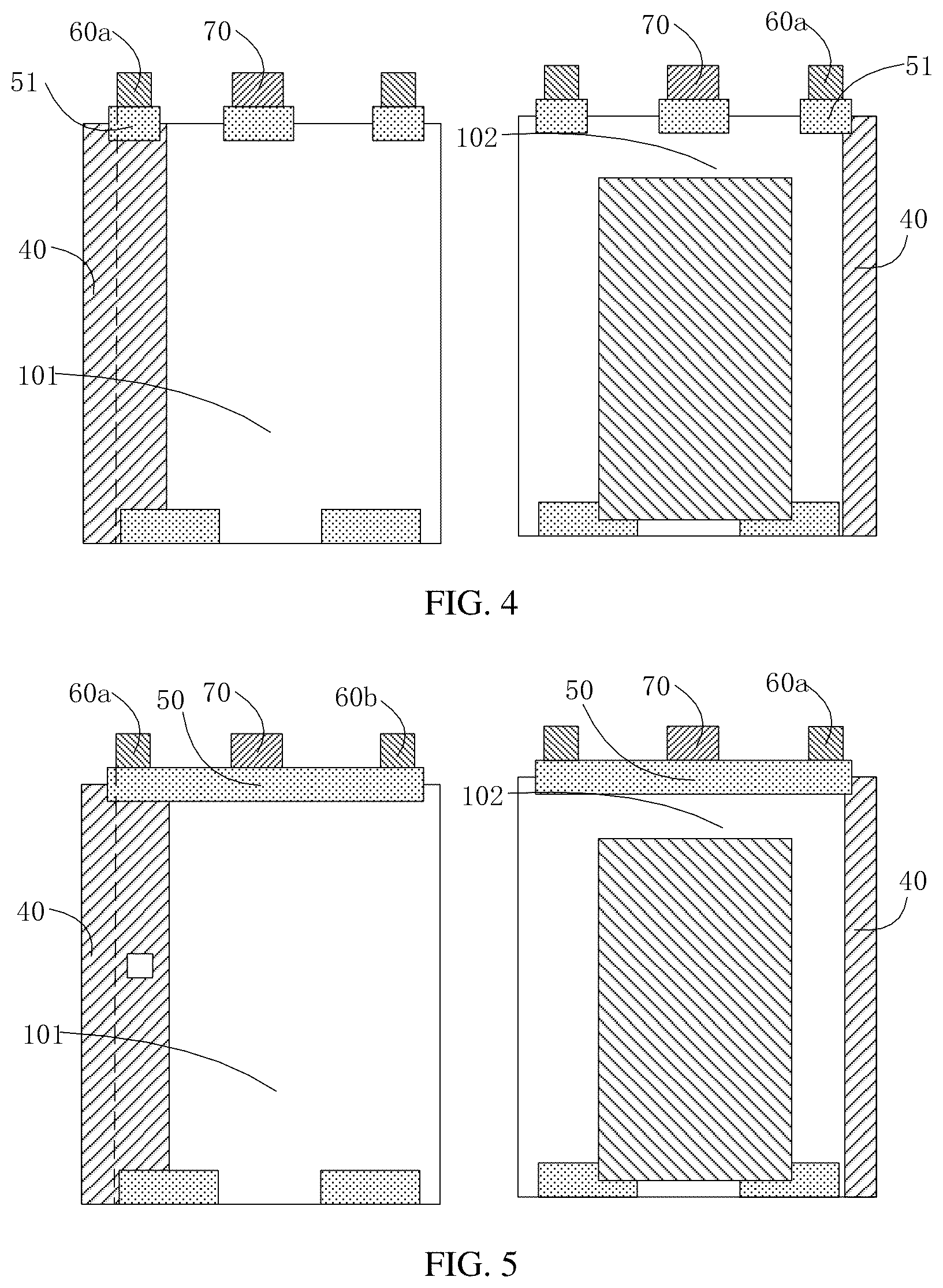 Patent US12592458 Figure 3 – Battery cell with overlap between insulator and connector, battery, and electronic device