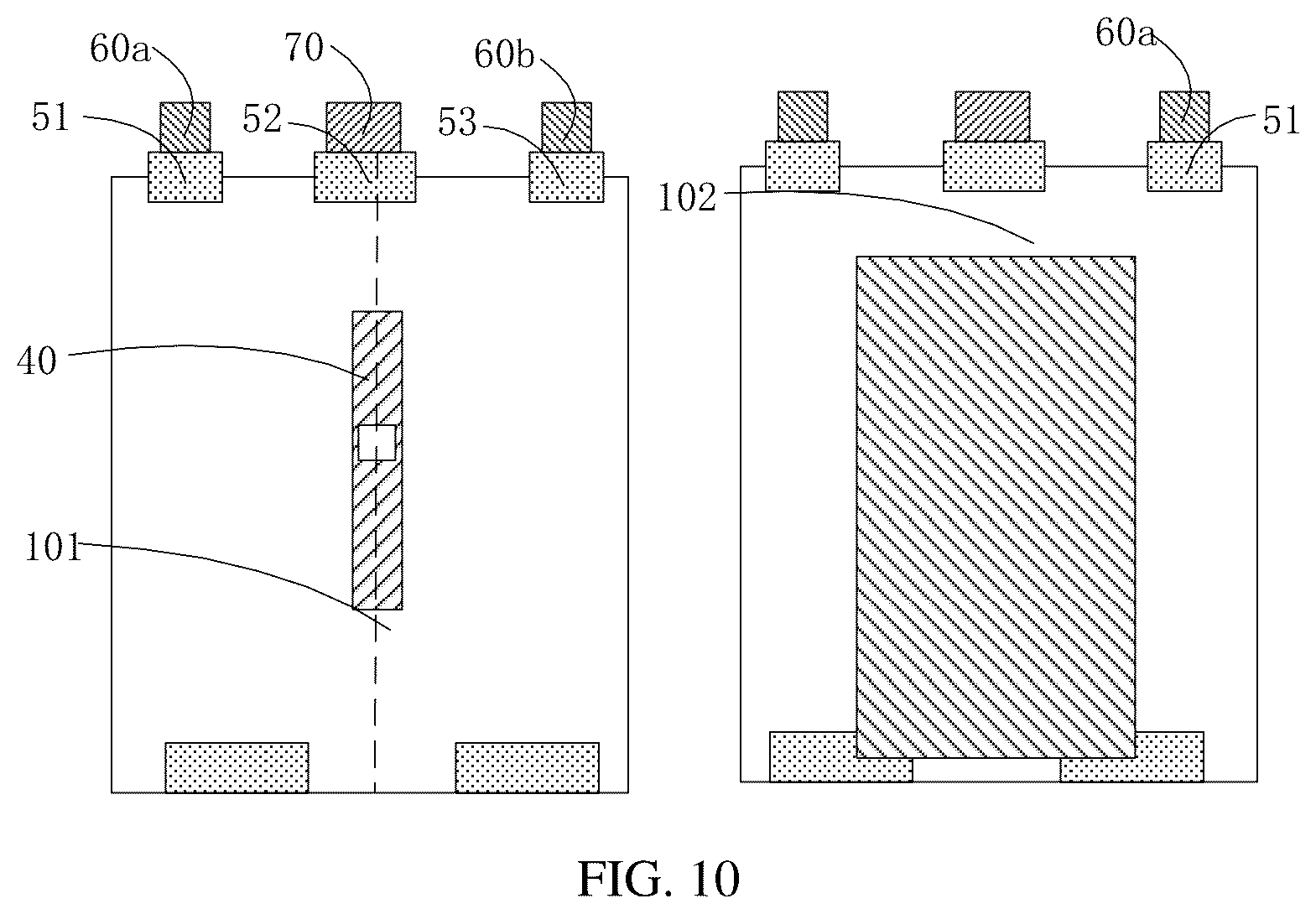 Patent US12592458 Figure 6 – Battery cell with overlap between insulator and connector, battery, and electronic device