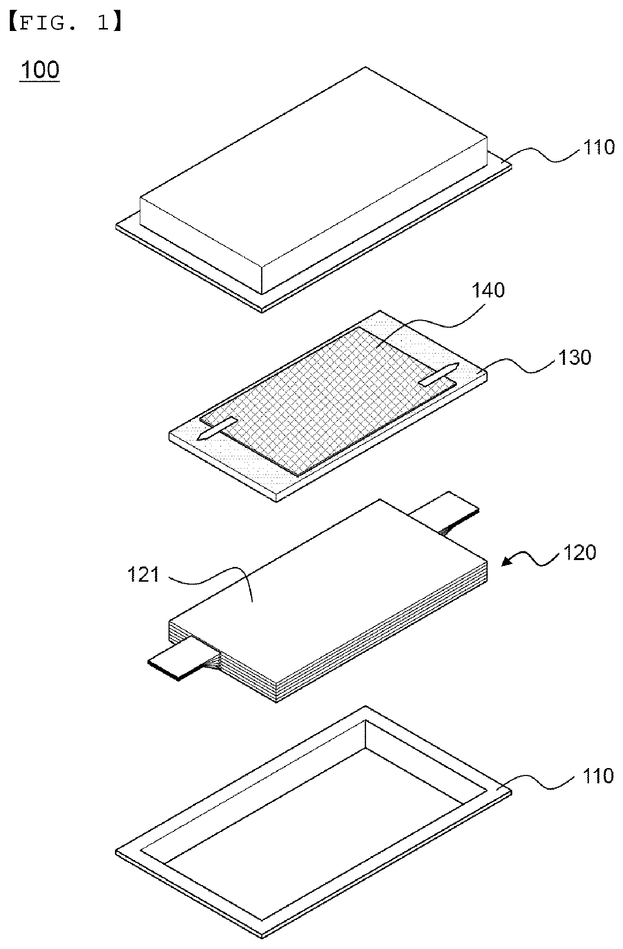 Patent US12592462 Figure 1 – Pouch-shaped battery cell configured such that replenishment of electrolytic solution is possible