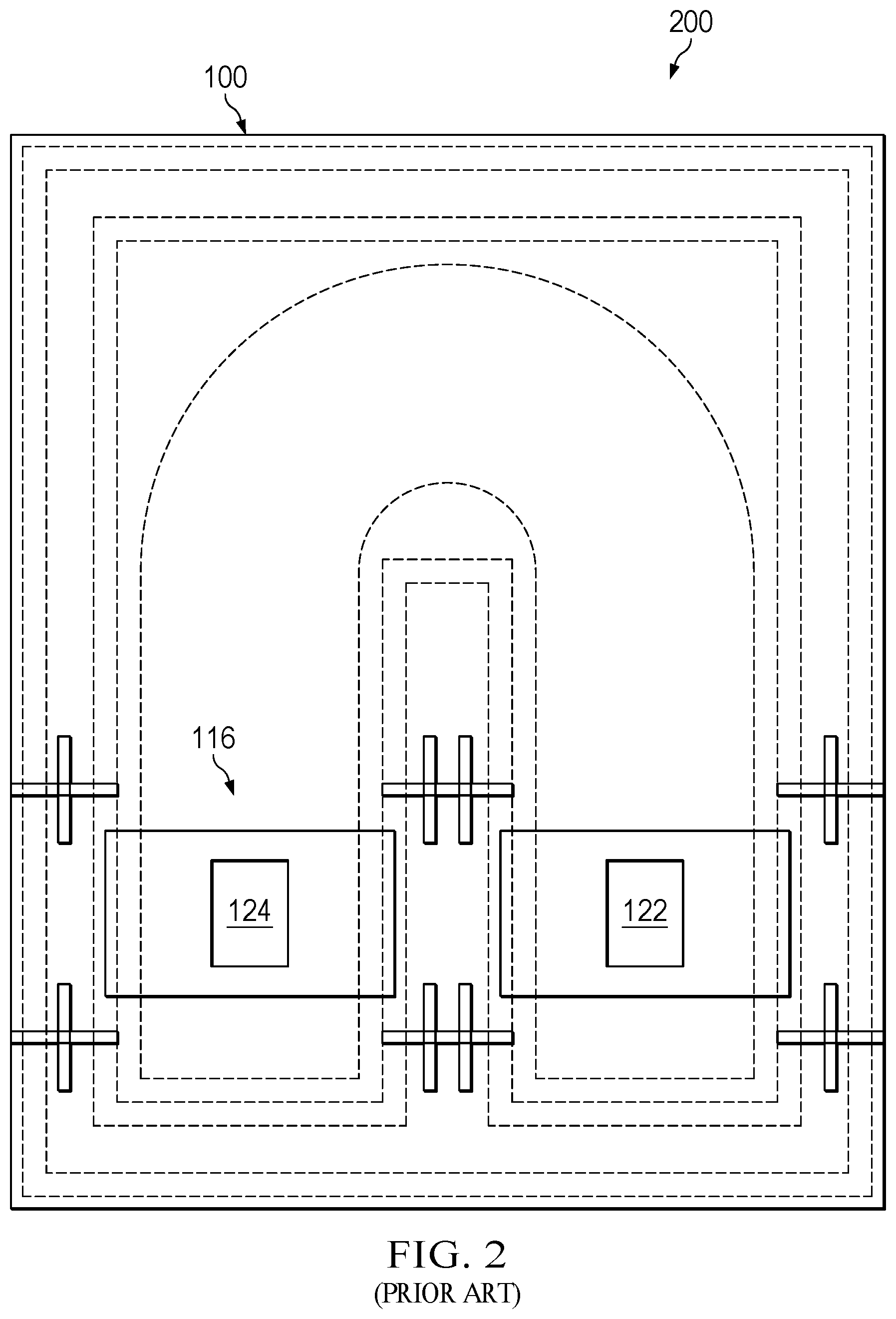 Patent US12592468 Figure 2 – Quantum-based sensor having a hollow electromagnetic waveguide with non-metallic interior walls