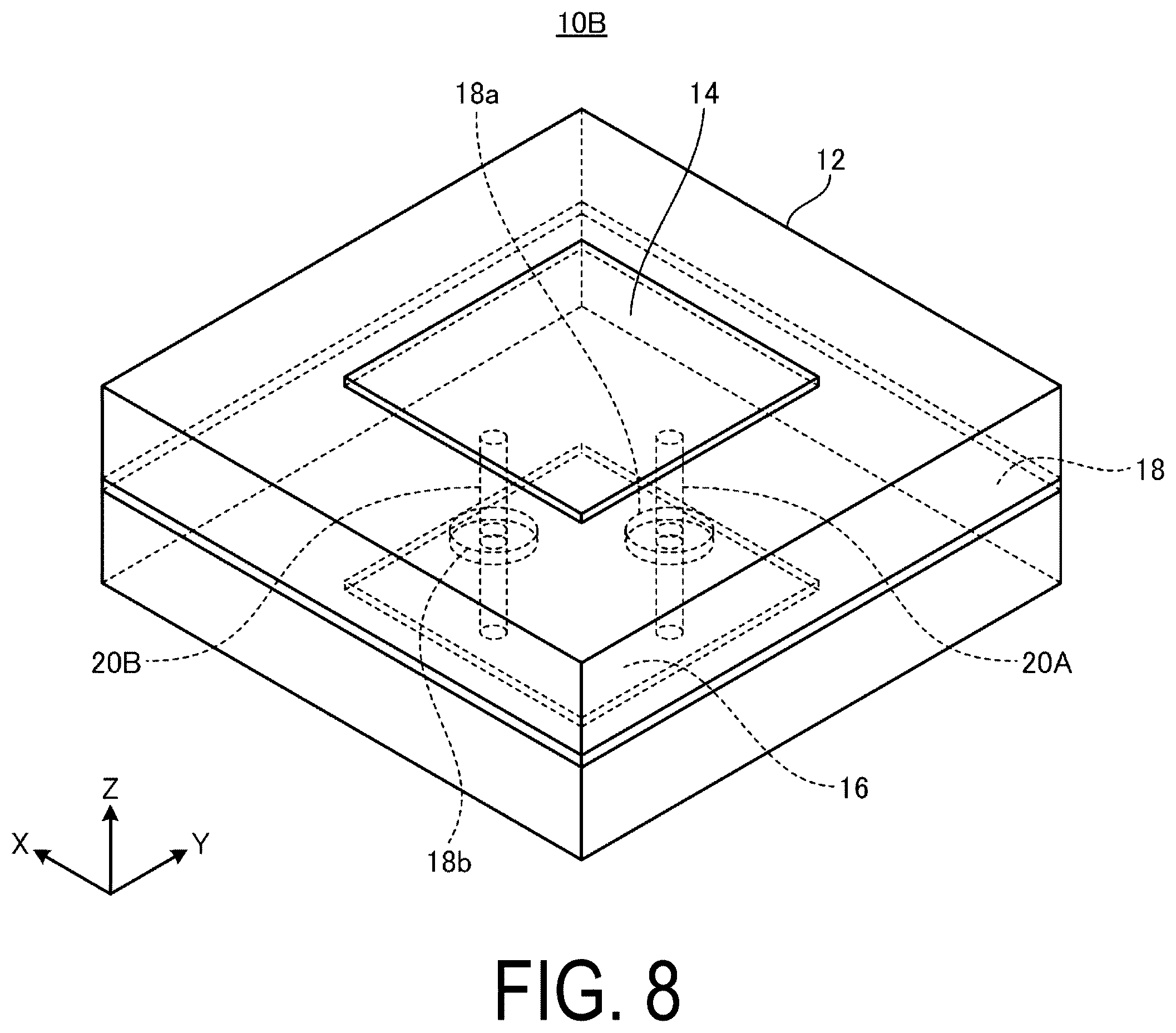 Patent US12592471 Figure 8 – Composite resonator and assembly