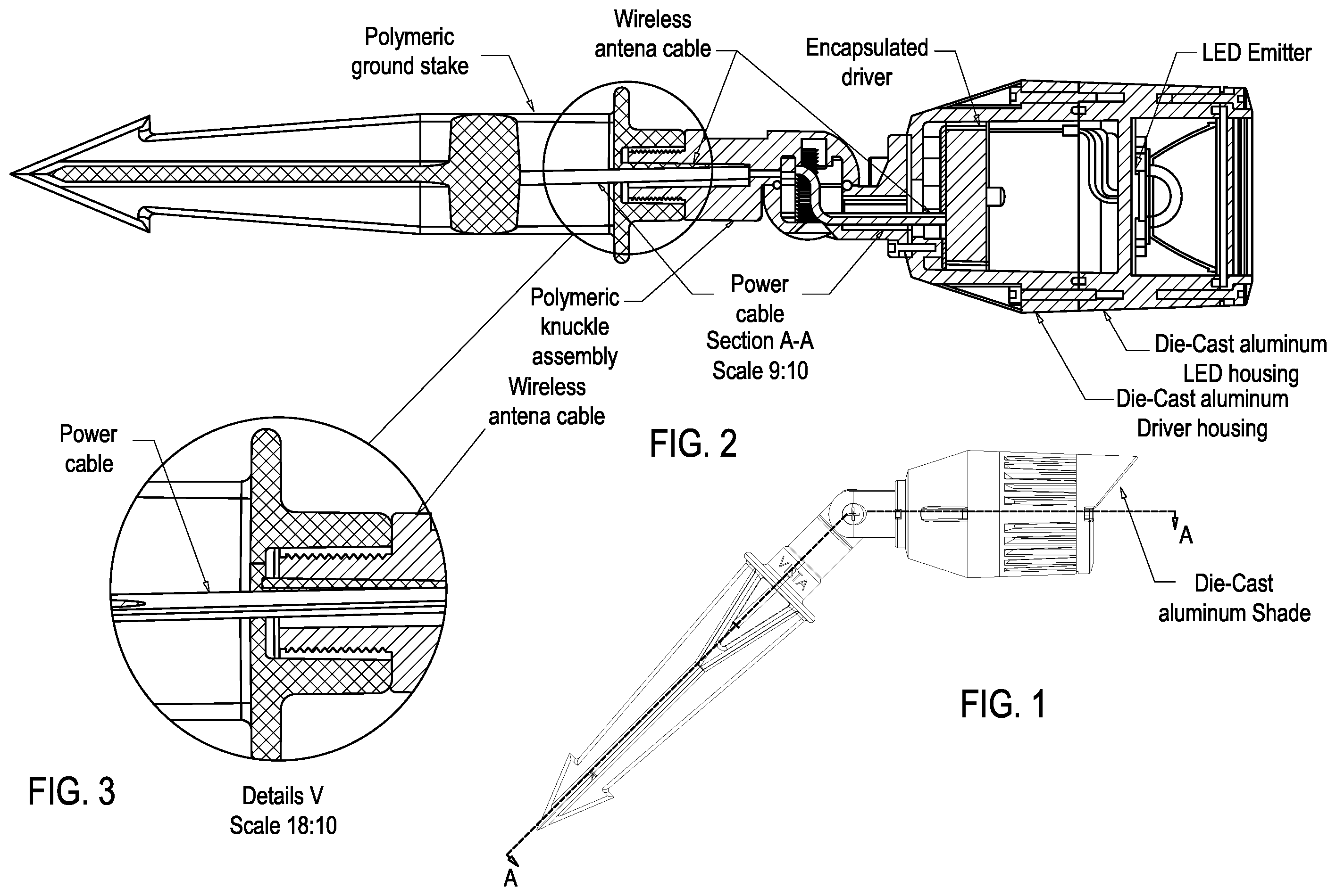 Patent US12592481 — Lamp fixture with embedded antenna — Figure 1