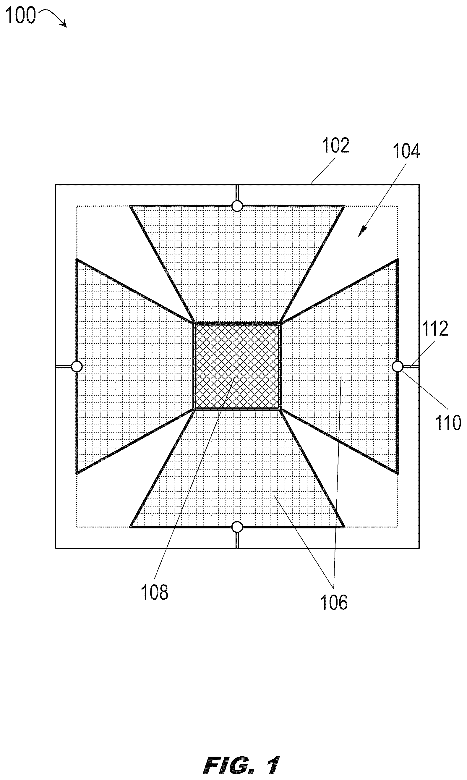 Patent US12592484 Figure 1 – Rapid-deployment hemispherical active electronically scanned array (AESA) for mobile satellite communication (satcom) operations