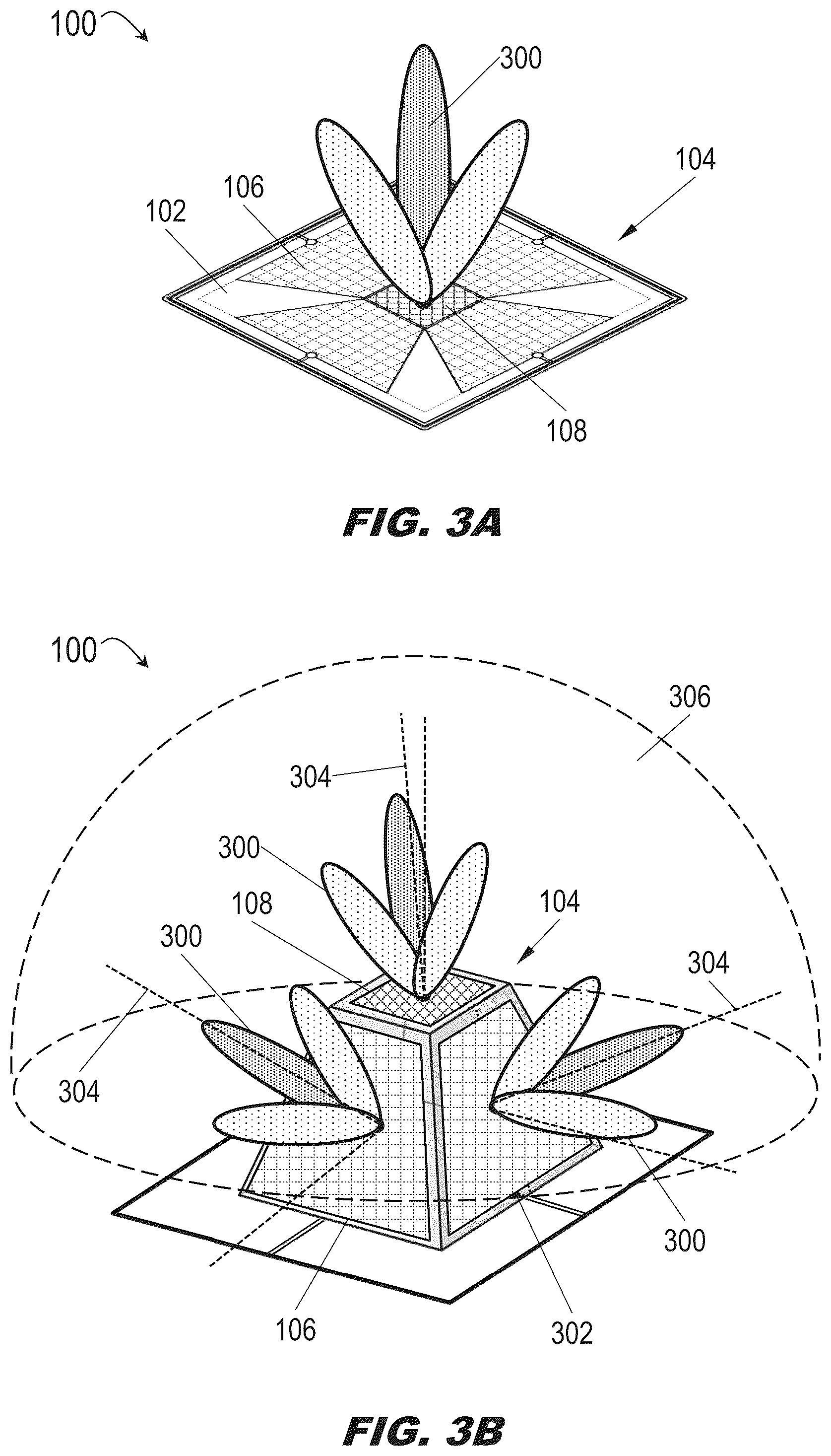 Patent US12592484 Figure 3 – Rapid-deployment hemispherical active electronically scanned array (AESA) for mobile satellite communication (satcom) operations