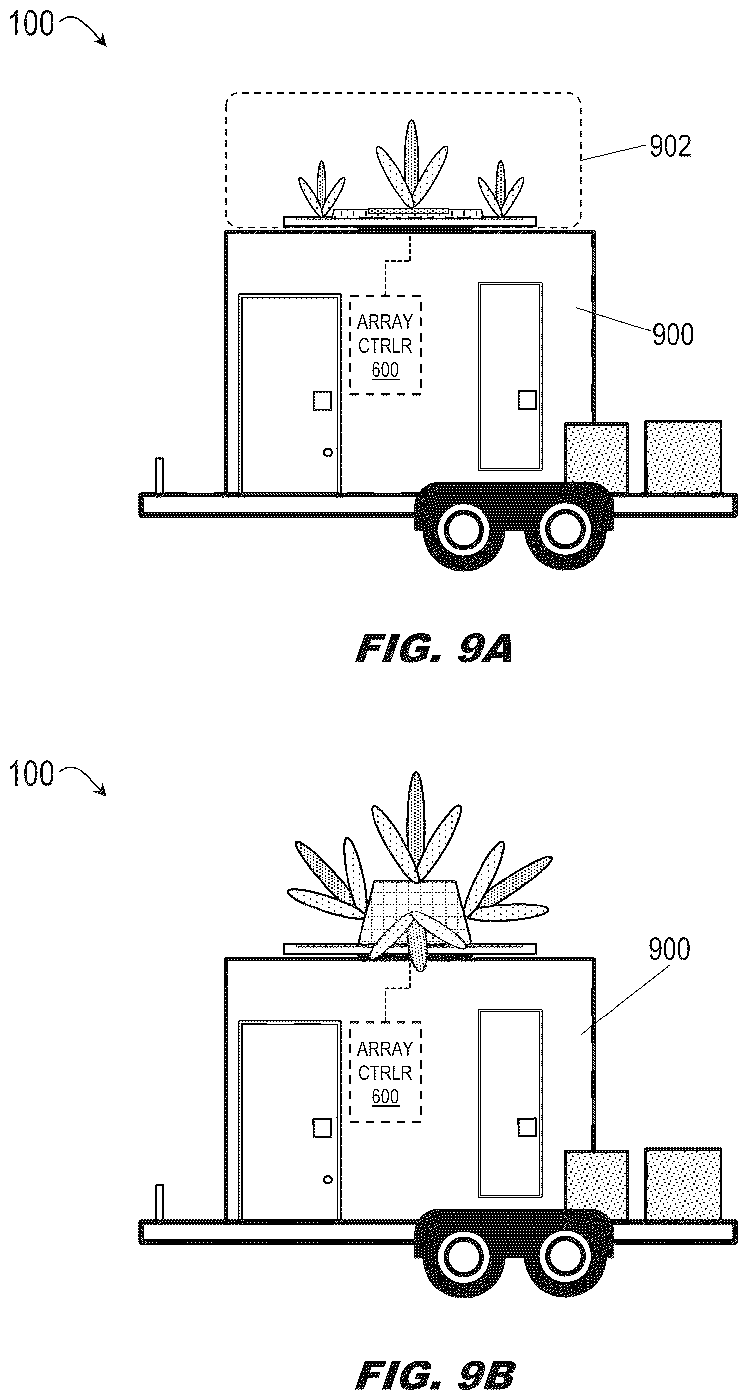 Patent US12592484 Figure 9 – Rapid-deployment hemispherical active electronically scanned array (AESA) for mobile satellite communication (satcom) operations