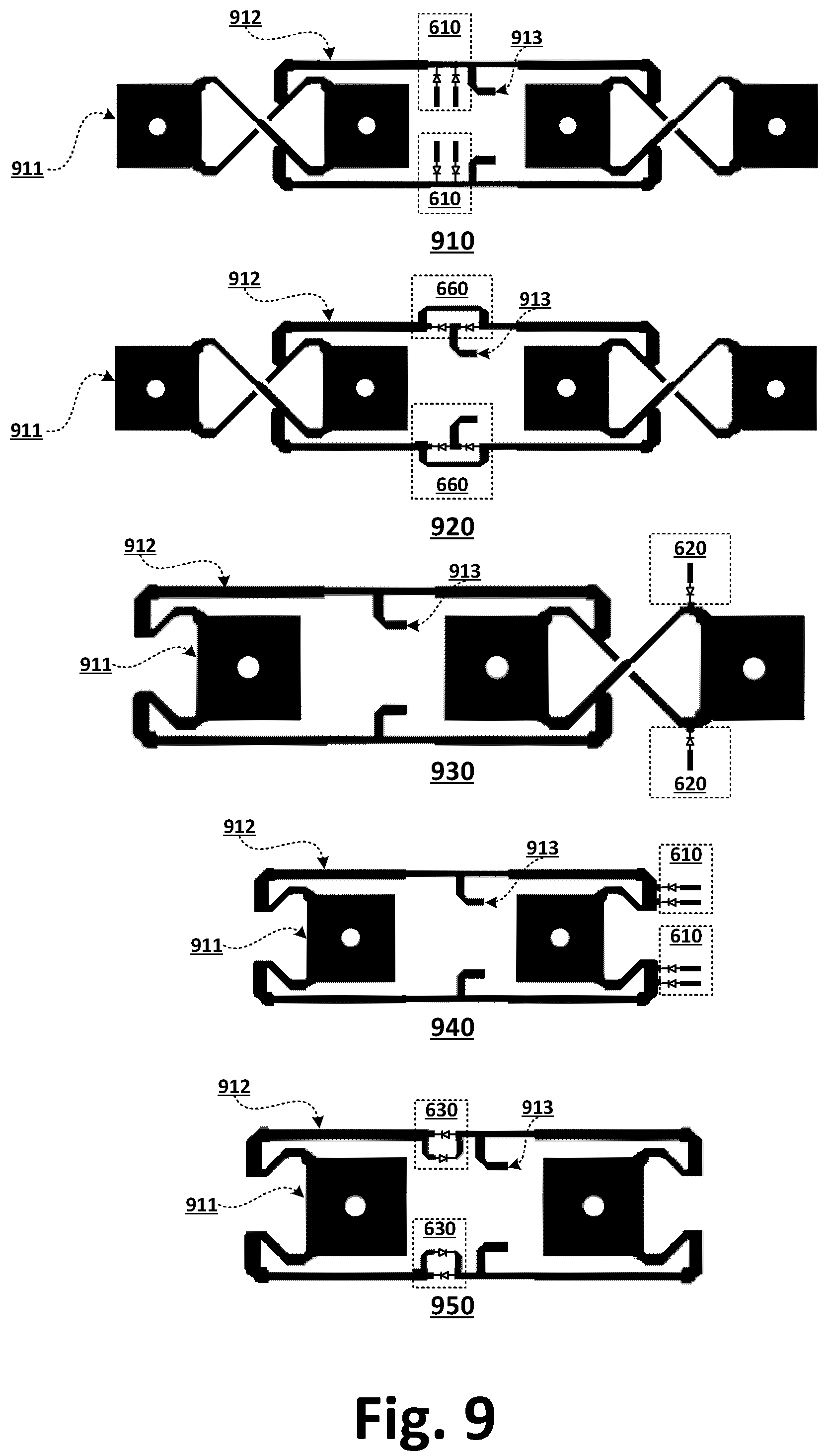 Patent US12592485 Figure 10 – Antenna system, RF communication device, and method of operating the same