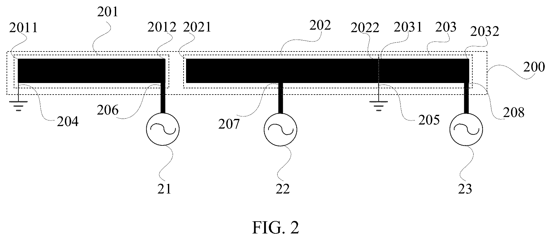 Patent US12592491 Figure 2 – Self-decoupling wideband antenna system and terminal device