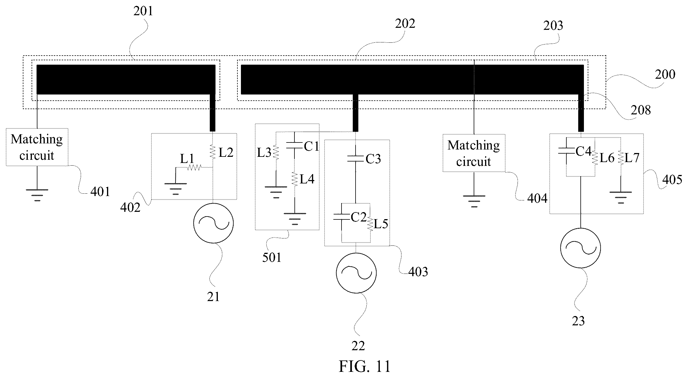 Patent US12592491 Figure 8 – Self-decoupling wideband antenna system and terminal device