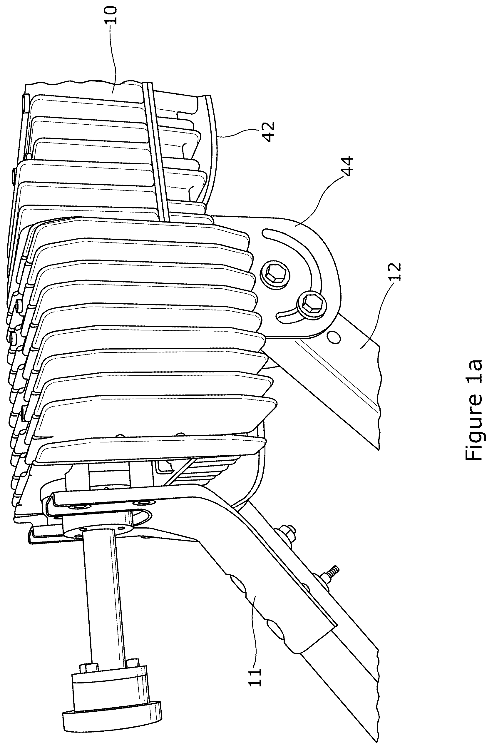 Patent US12592496 Figure 1 – Mounting system for use with an antenna assembly