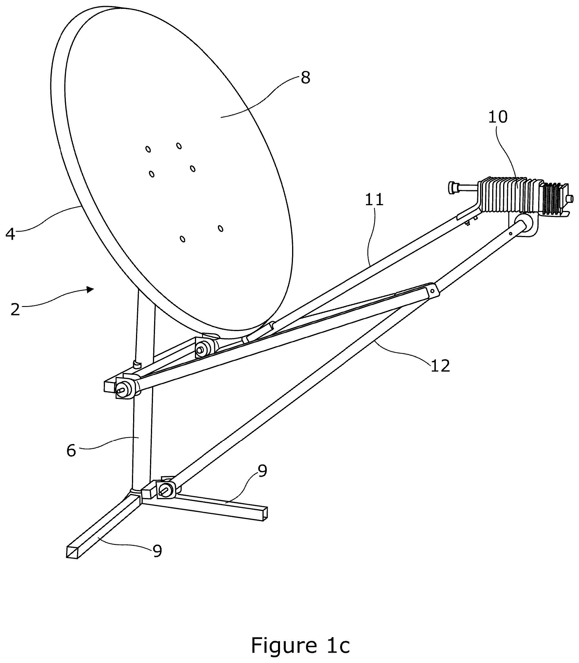 Patent US12592496 Figure 3 – Mounting system for use with an antenna assembly