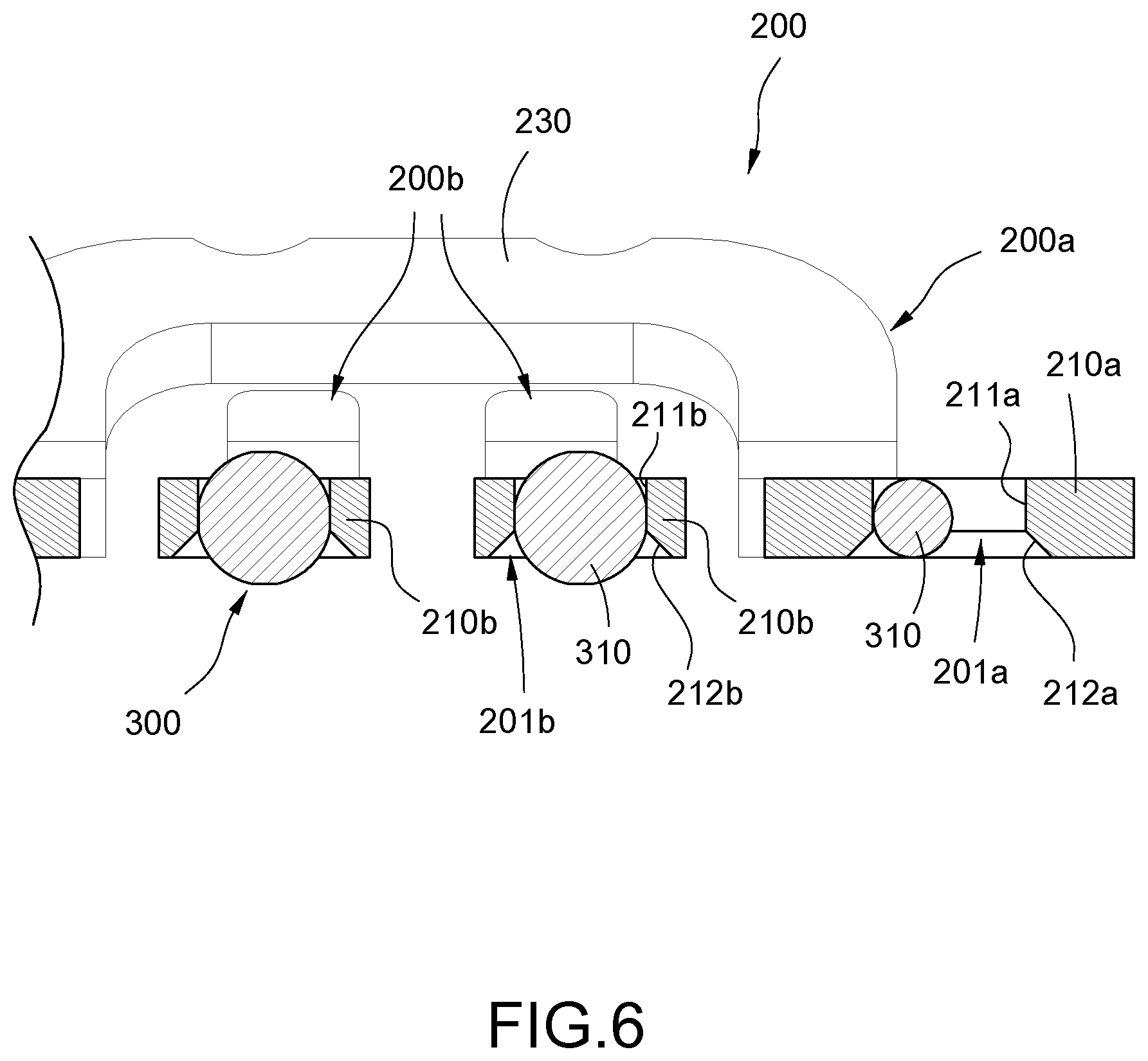Patent US12592500 Figure 6 – Electrical connector with cable wires soldered to soldering grooves of terminals