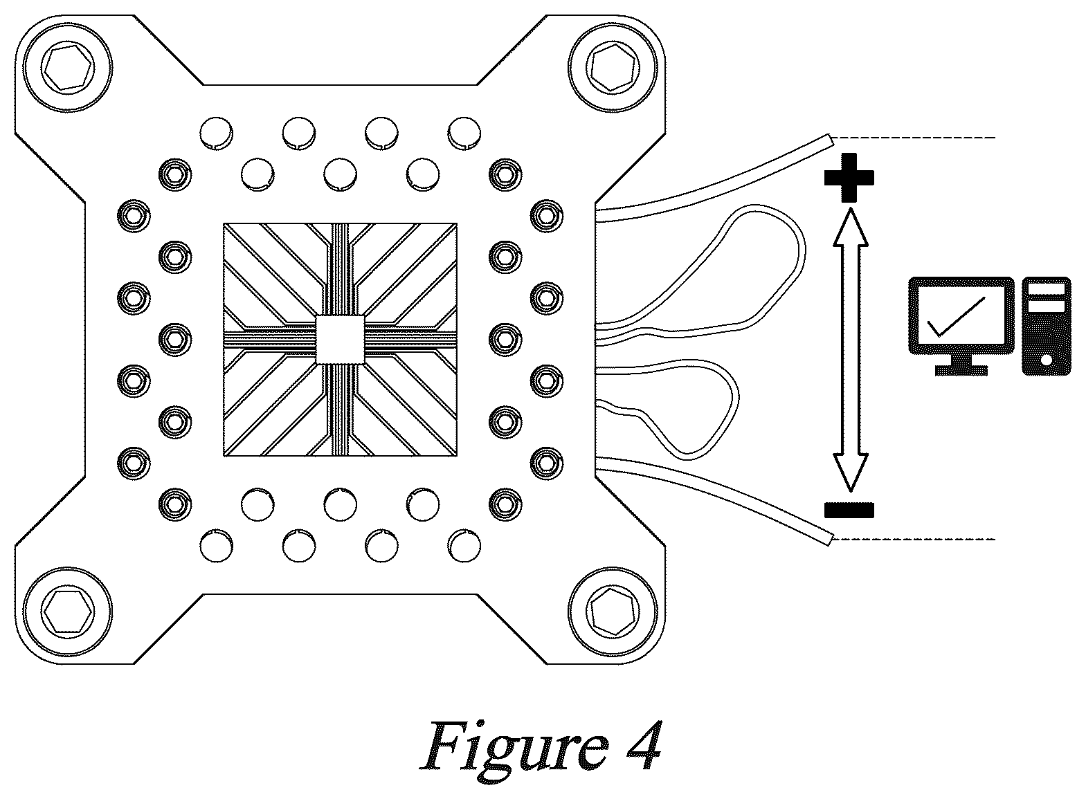Patent US12592502 Figure 4 – Multiwire plate-enclosed ball-isolated single-substrate silicon-carbide-die package