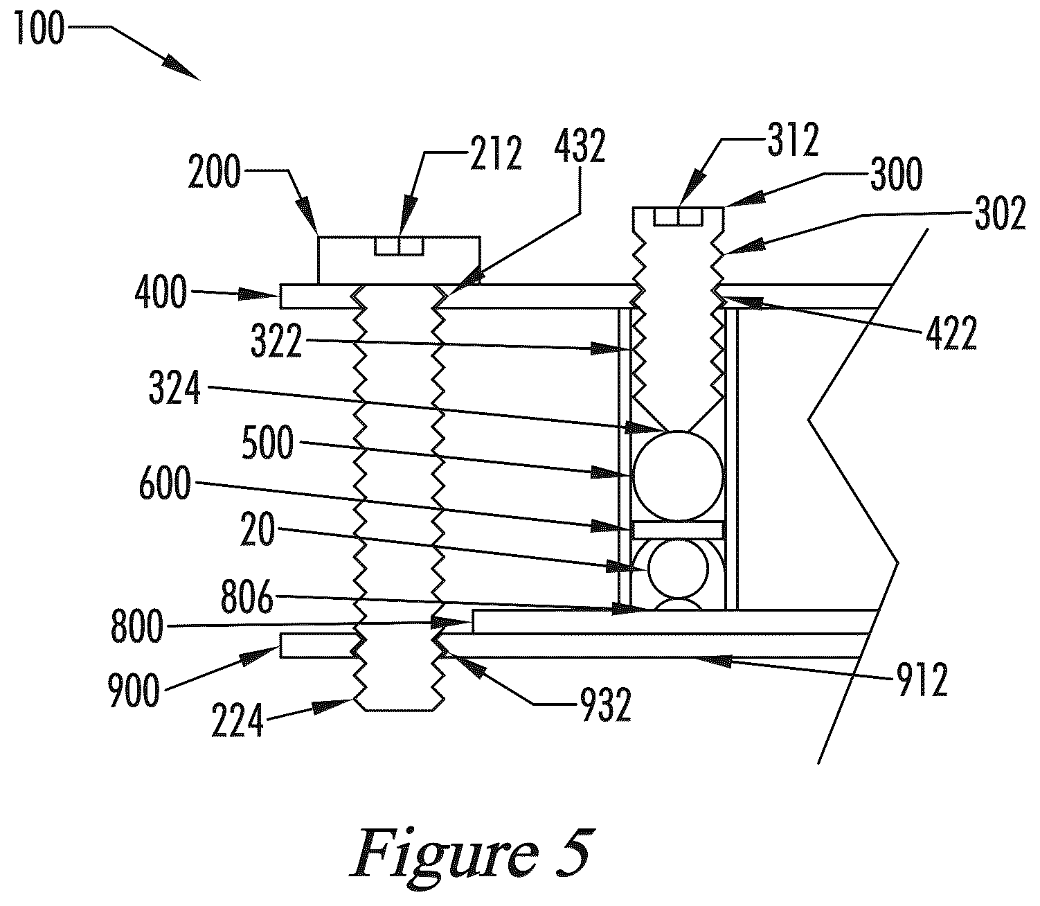 Patent US12592502 Figure 5 – Multiwire plate-enclosed ball-isolated single-substrate silicon-carbide-die package