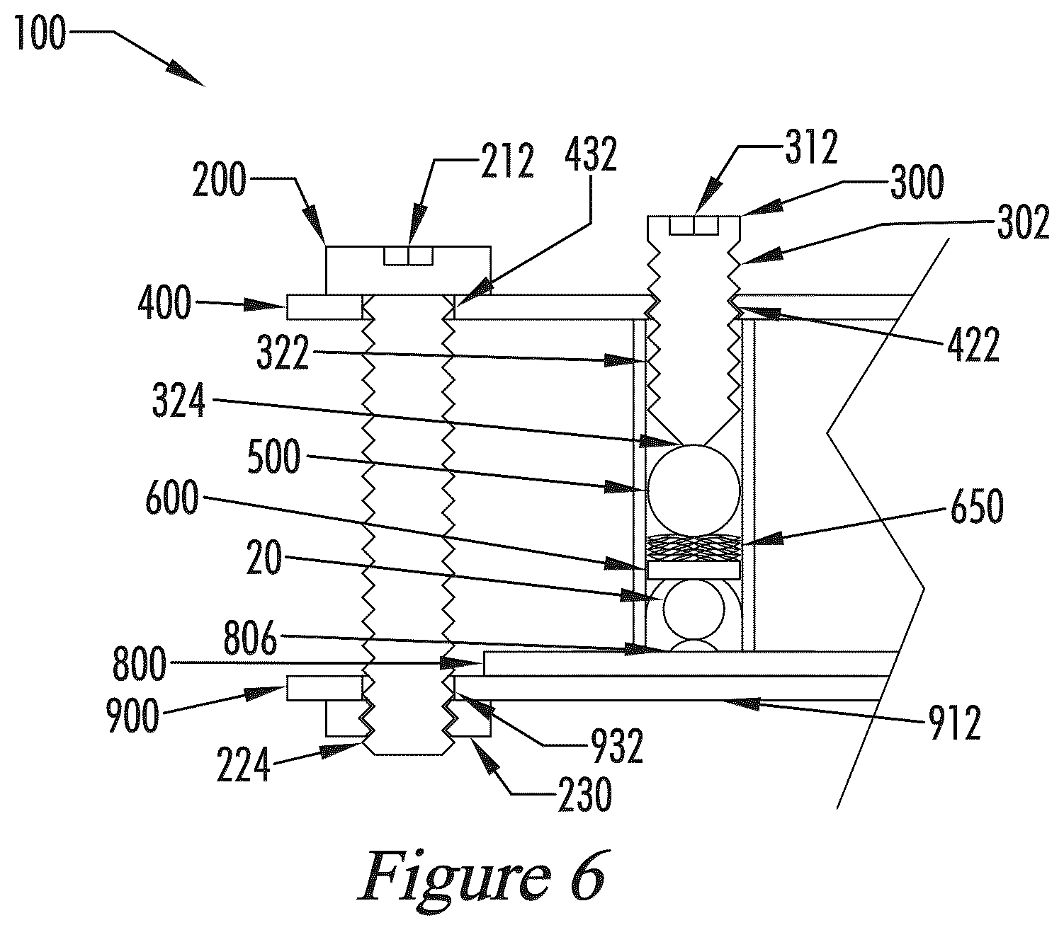 Patent US12592502 Figure 6 – Multiwire plate-enclosed ball-isolated single-substrate silicon-carbide-die package