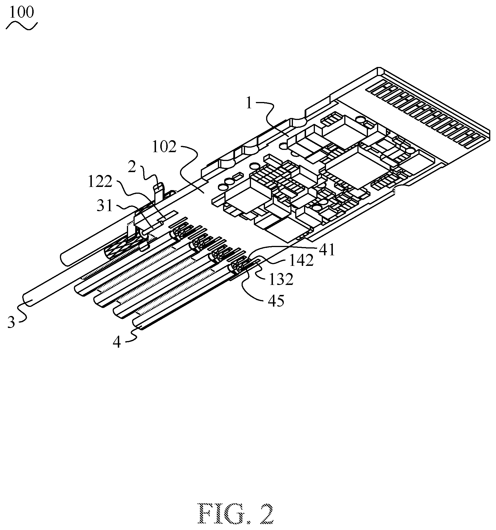 Patent US12592503 Figure 2 – Cable connector assembly