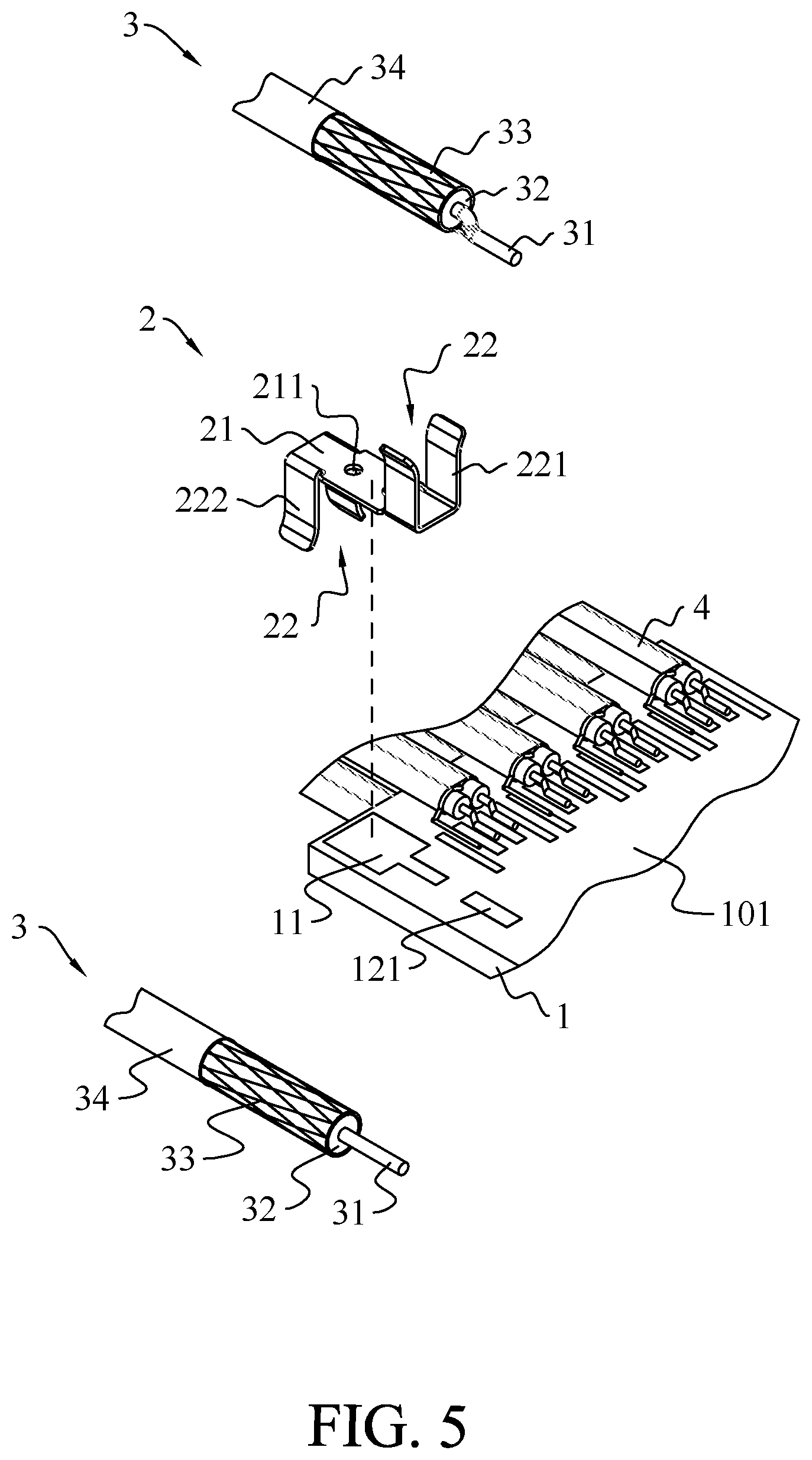 Patent US12592503 Figure 5 – Cable connector assembly