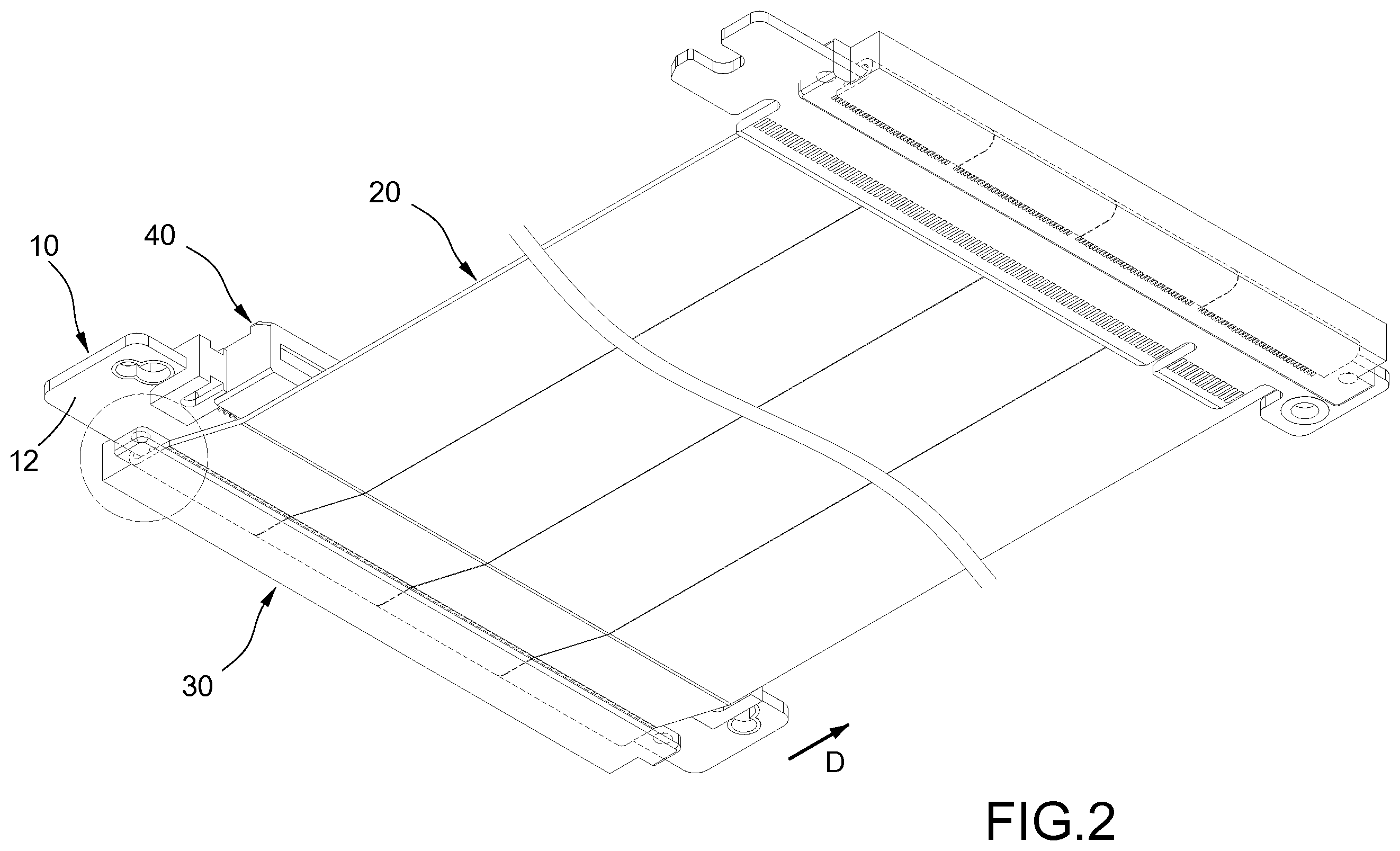 Patent US12592504 Figure 2 – Bus connection wire forward soldering structure