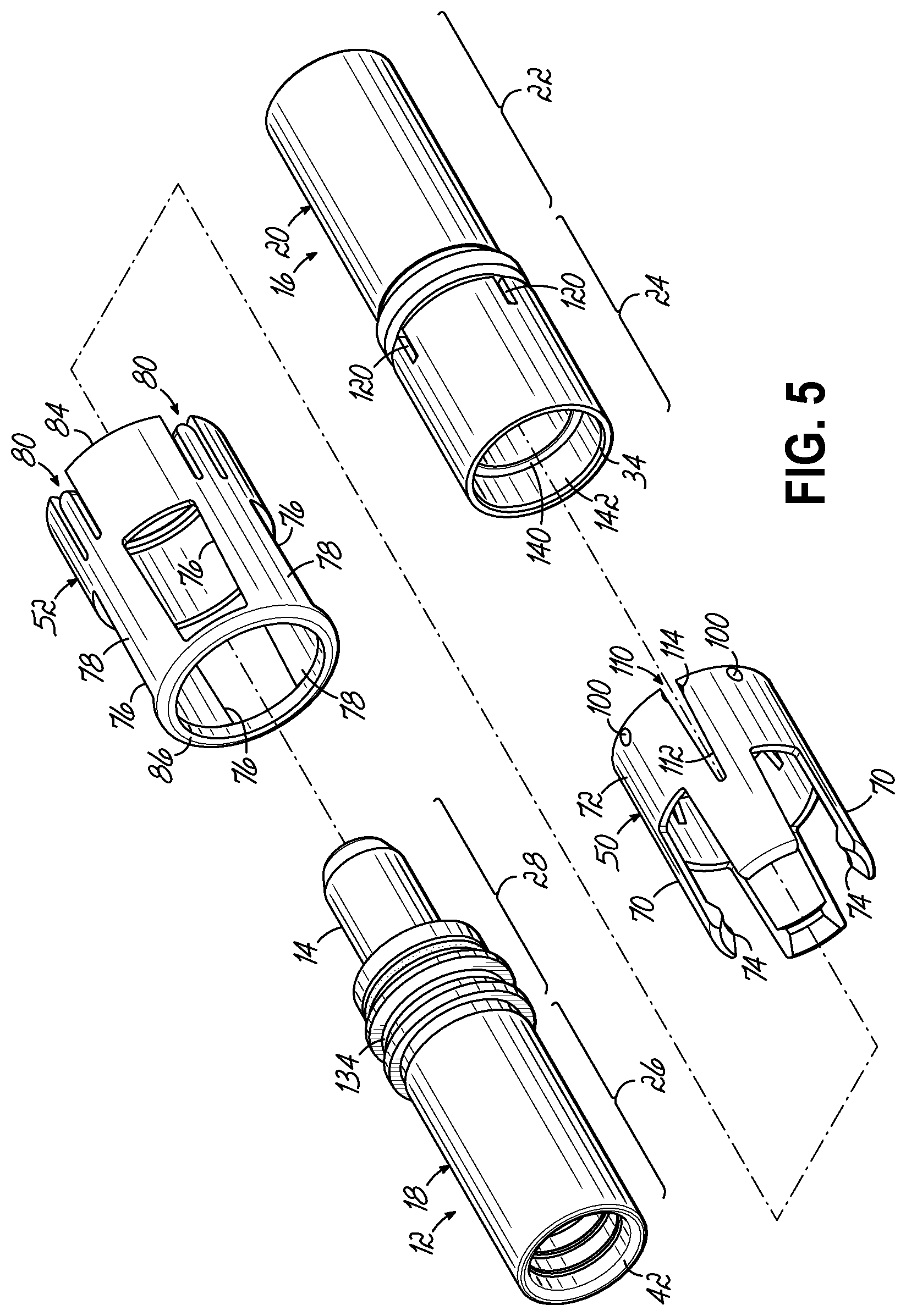 Patent US12592506 Figure 3 – Electrical connector assembly with snap locking features