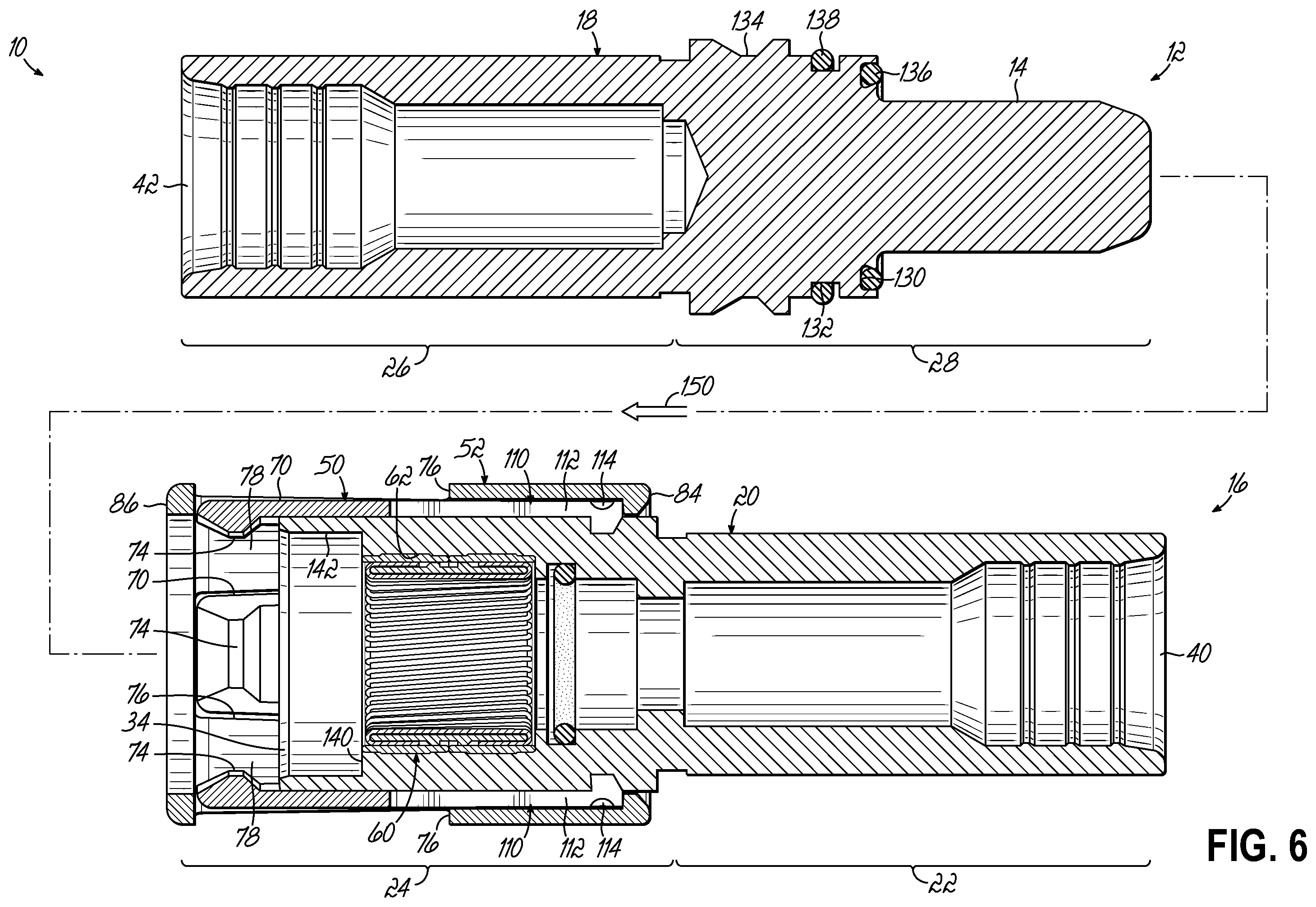 Patent US12592506 Figure 4 – Electrical connector assembly with snap locking features