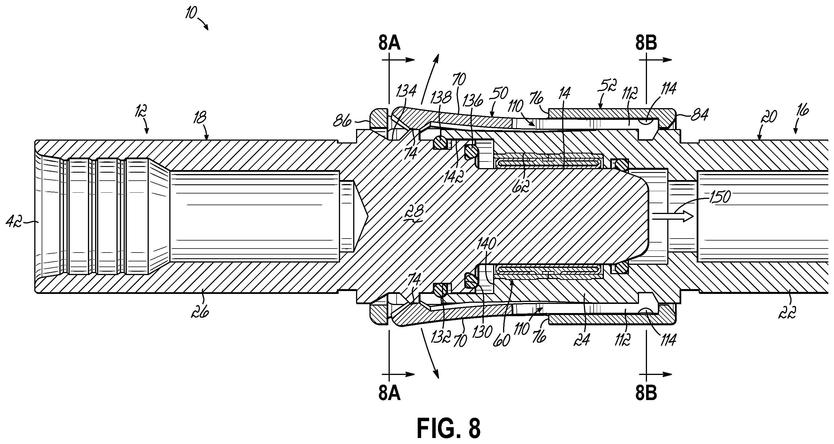Patent US12592506 Figure 6 – Electrical connector assembly with snap locking features