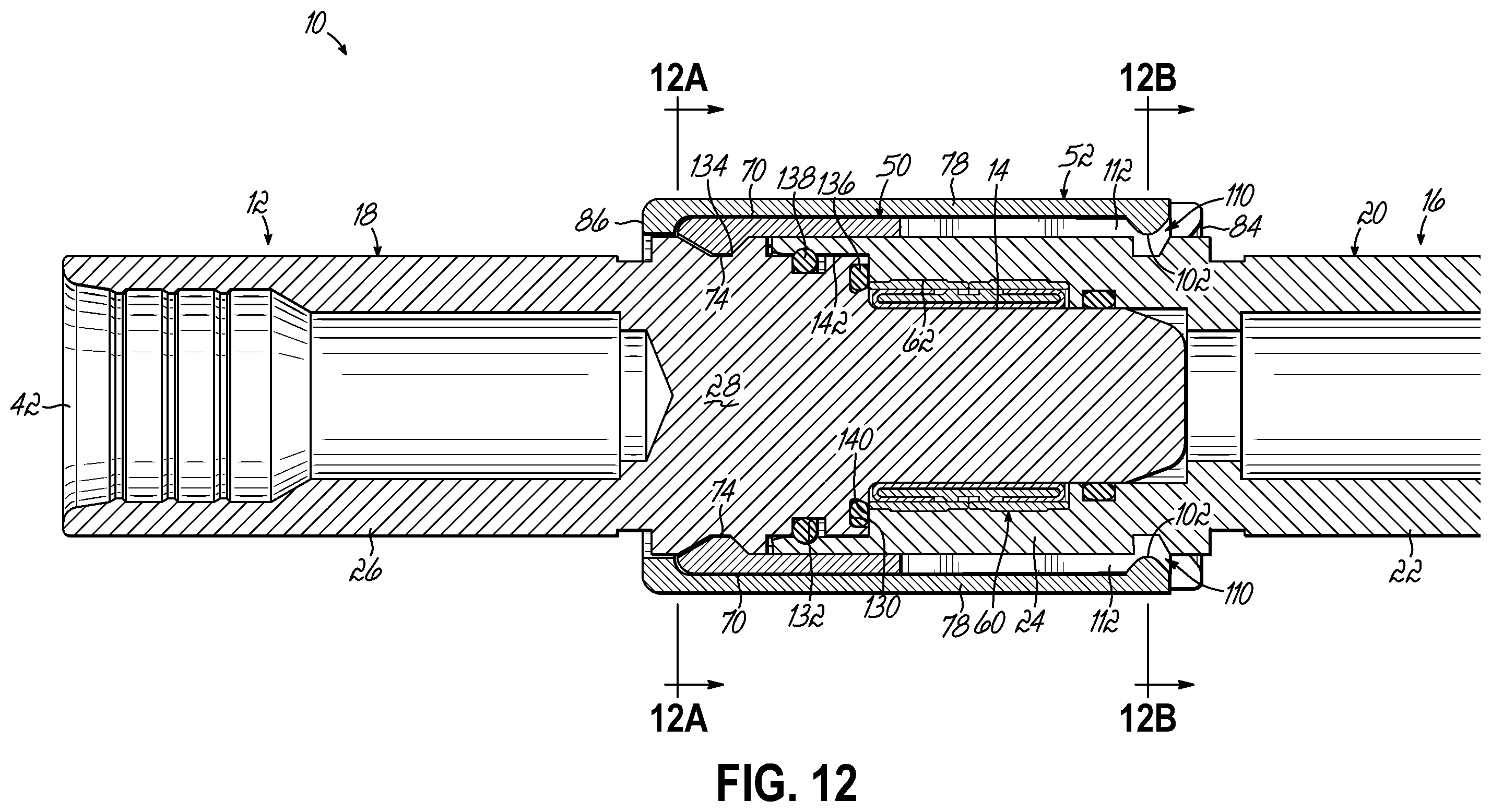 Patent US12592506 Figure 12 – Electrical connector assembly with snap locking features