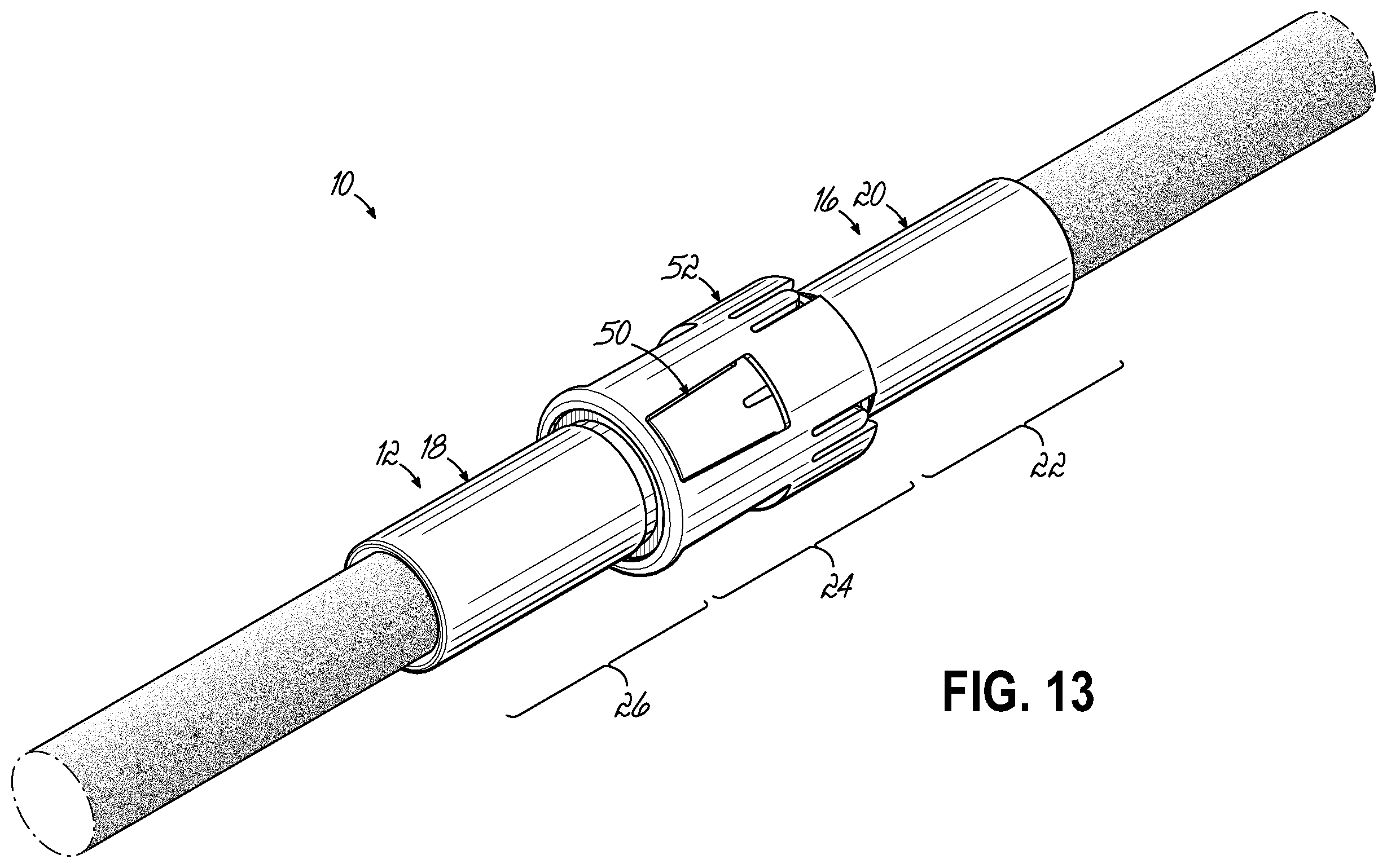 Patent US12592506 Figure 14 – Electrical connector assembly with snap locking features