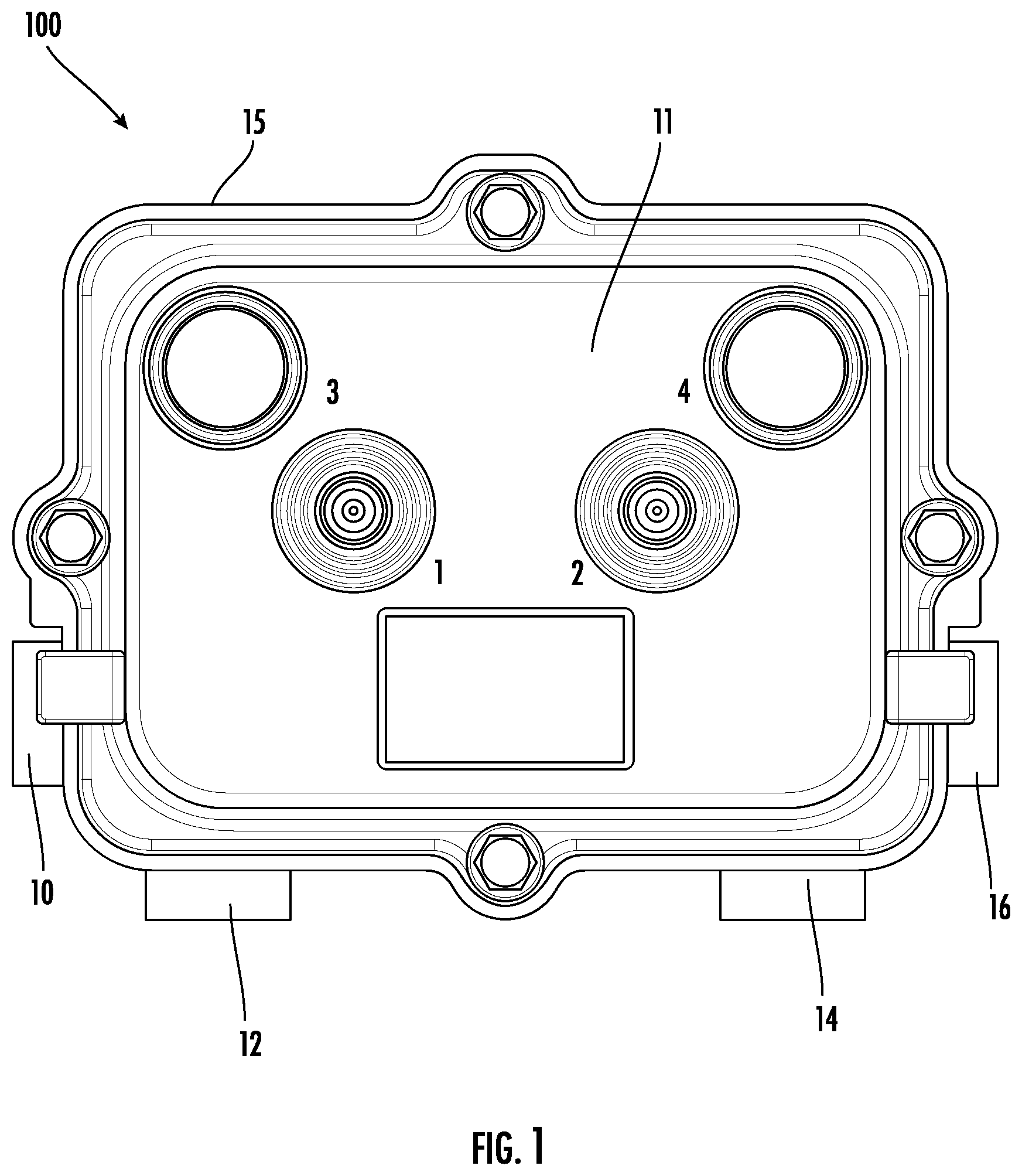 Patent US12592507 Figure 1 – High frequency receptacle for cable TV pin connector