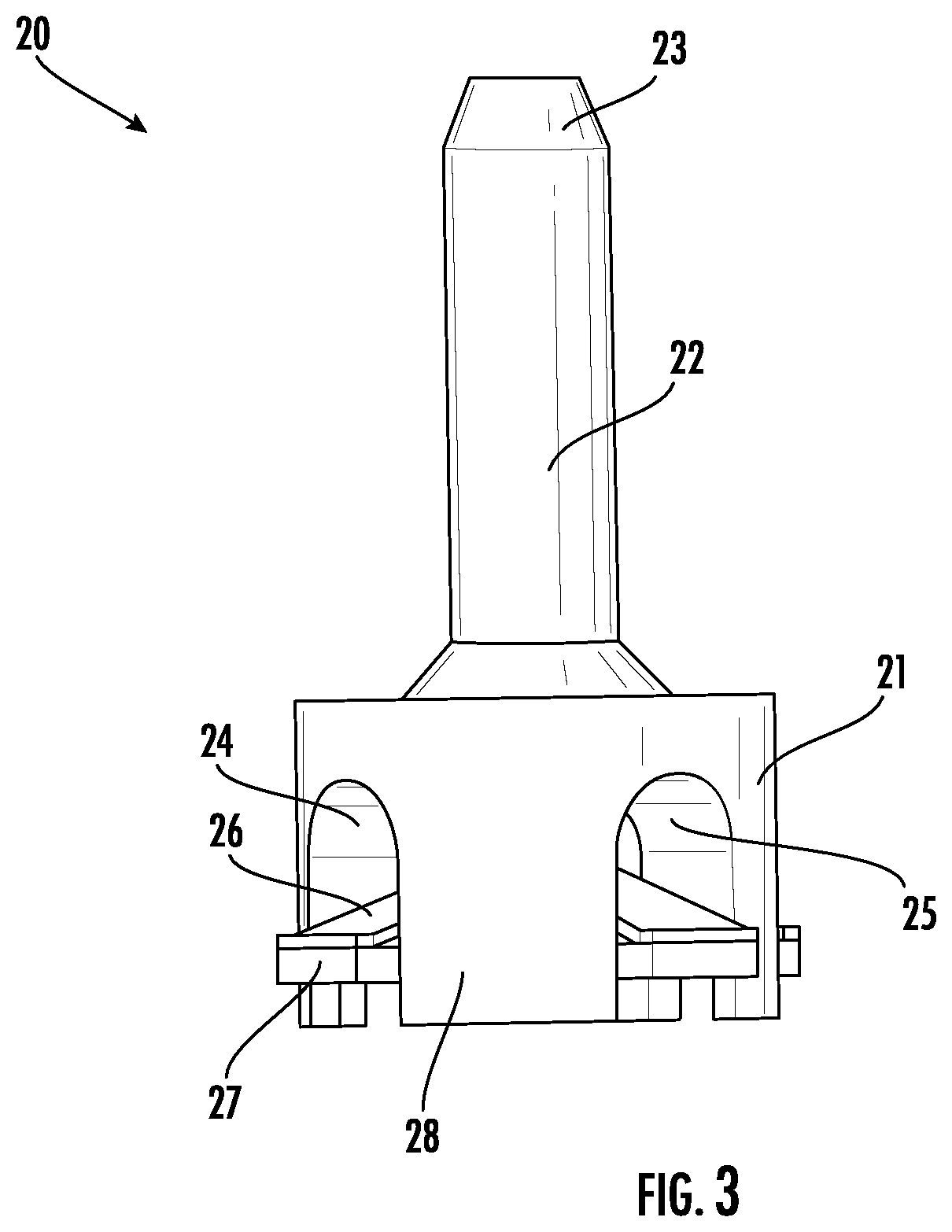 Patent US12592507 Figure 3 – High frequency receptacle for cable TV pin connector