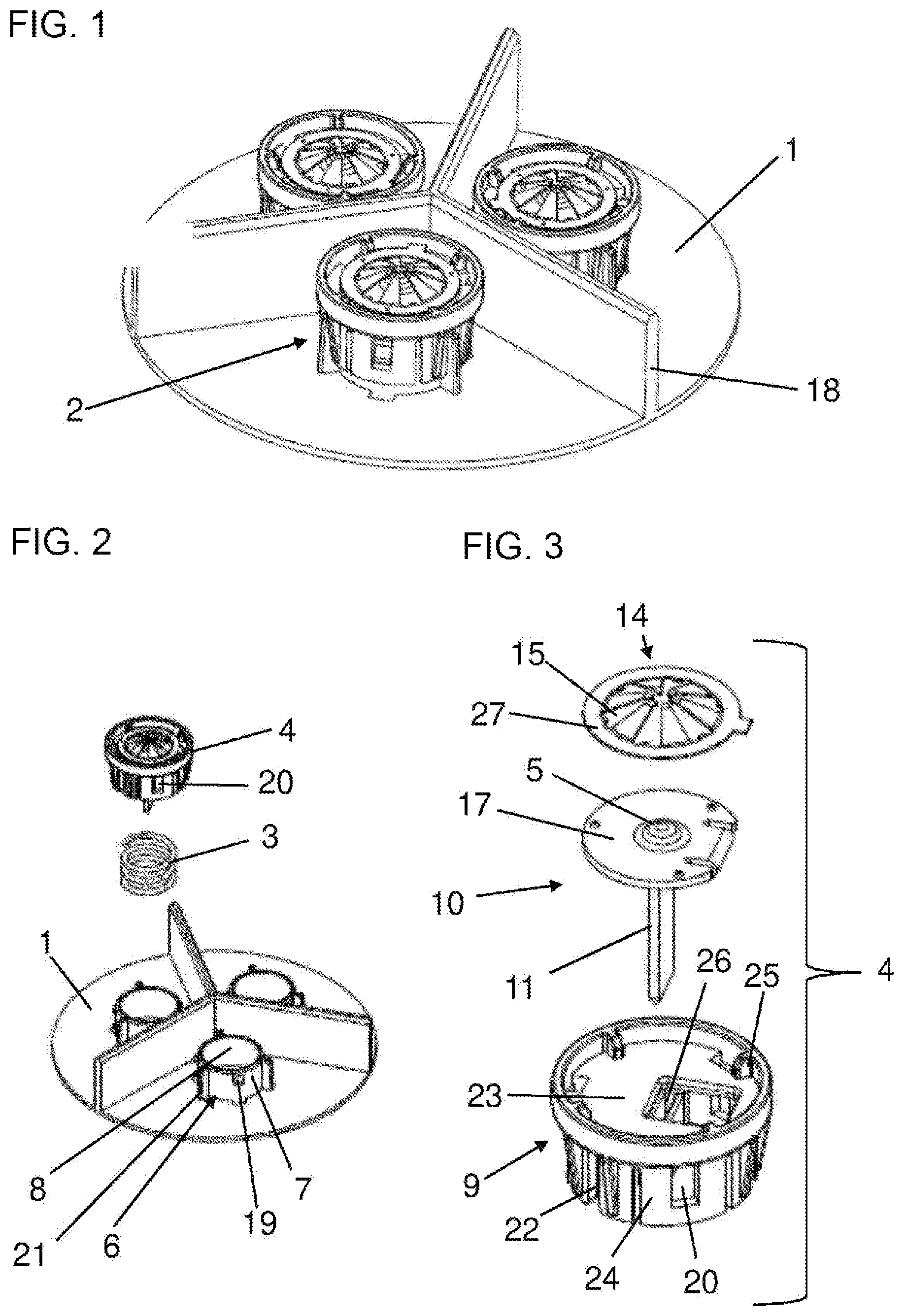 Patent US12592509 Figure 1 – Electrical connection unit having spring-loaded press-on contacts