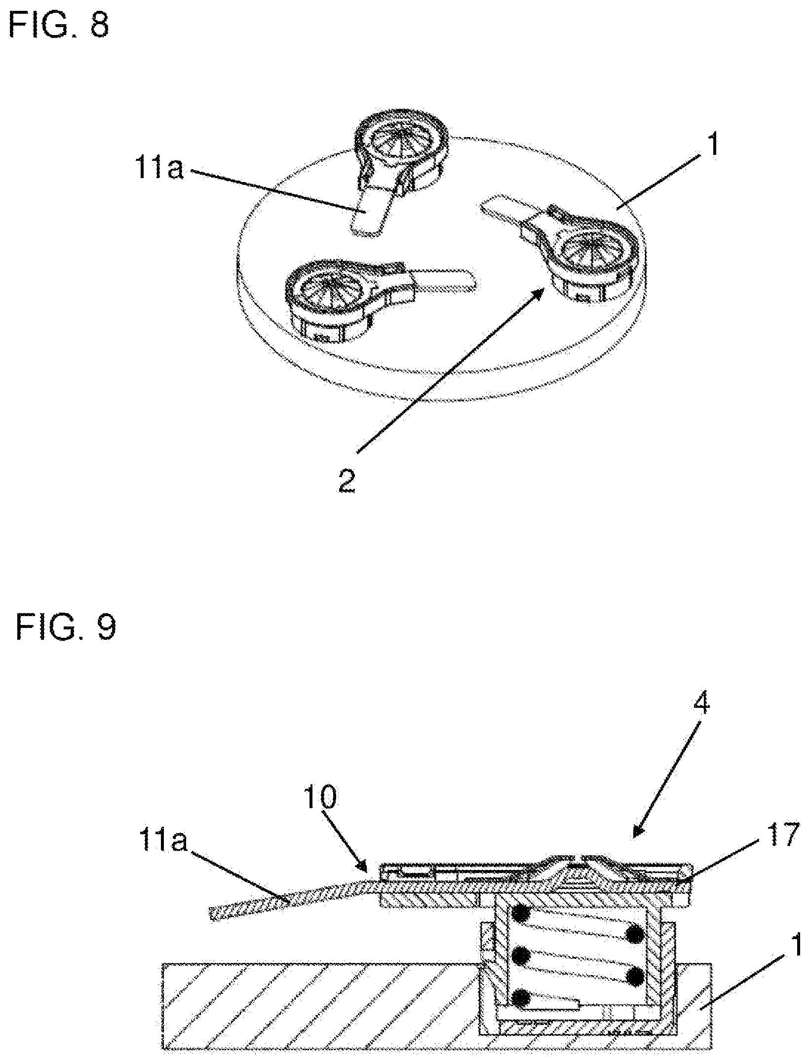 Patent US12592509 Figure 4 – Electrical connection unit having spring-loaded press-on contacts