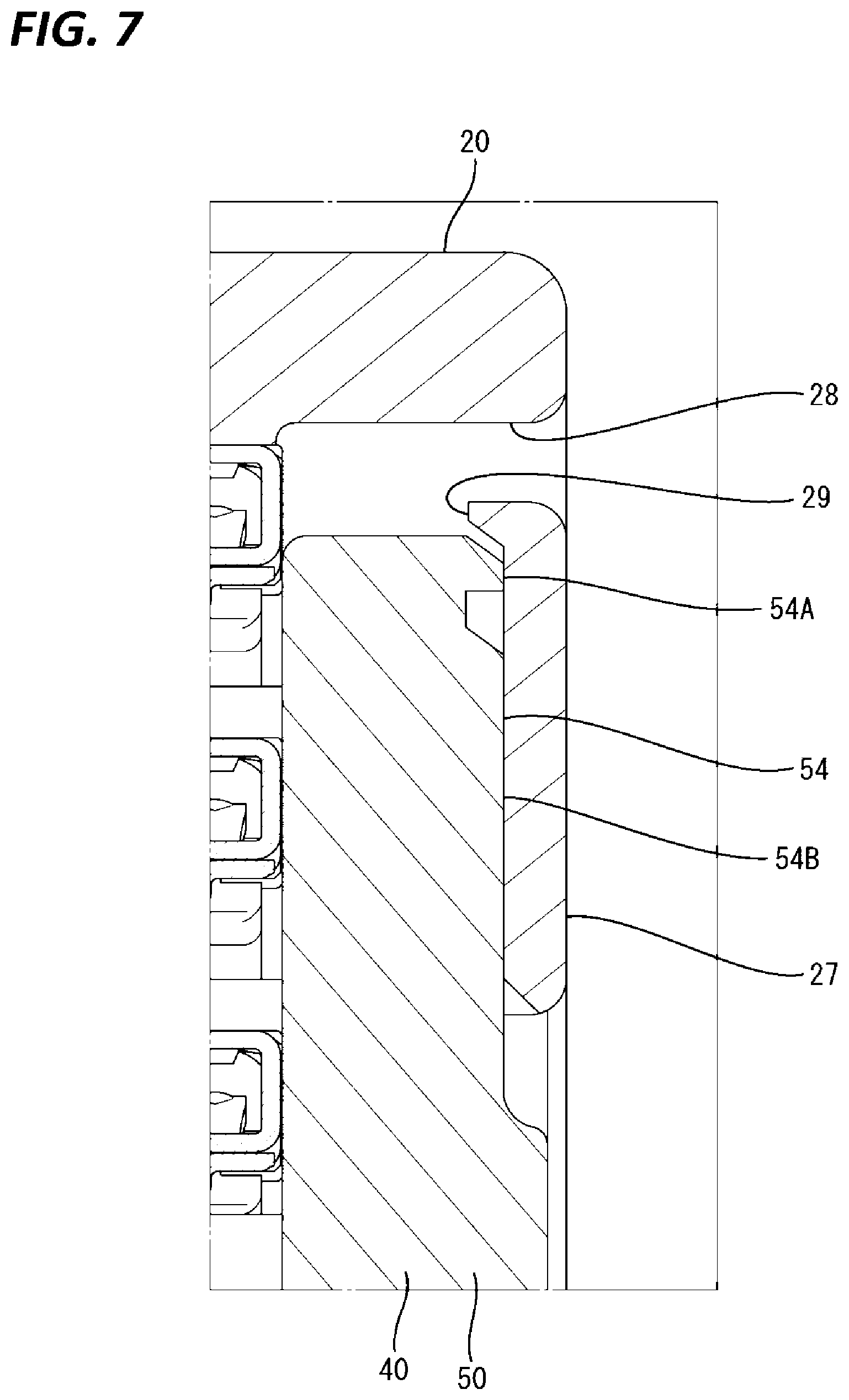 Patent US12592510 Figure 7 – Connector having resilent portion for pressing terminal fitting