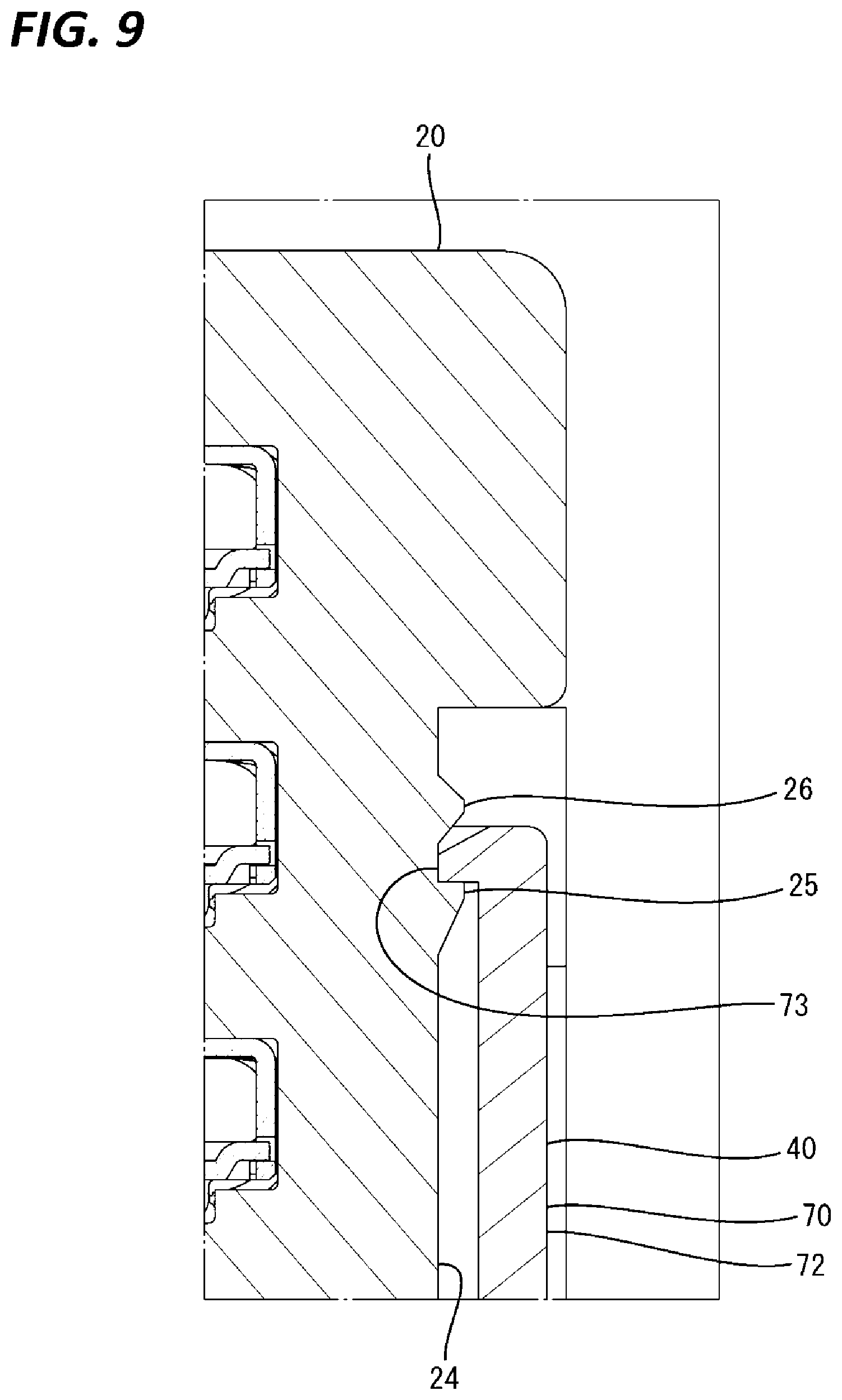 Patent US12592510 Figure 9 – Connector having resilent portion for pressing terminal fitting
