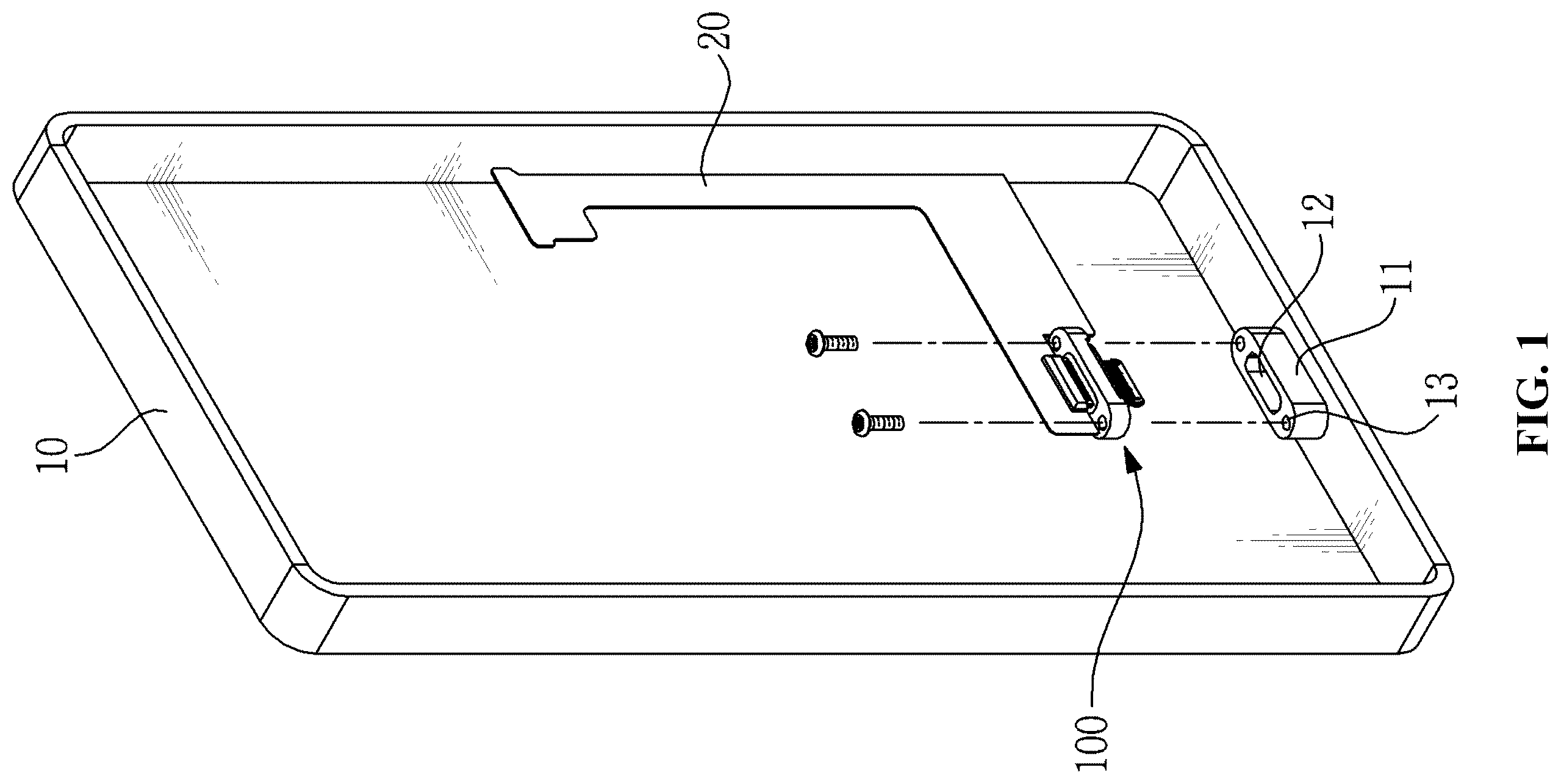 Patent US12592511 Figure 1 – Metal shell-less receptacle connector