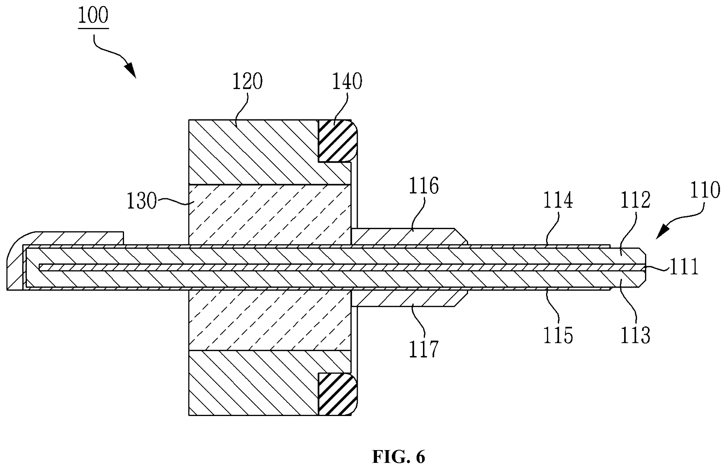 Patent US12592511 Figure 6 – Metal shell-less receptacle connector