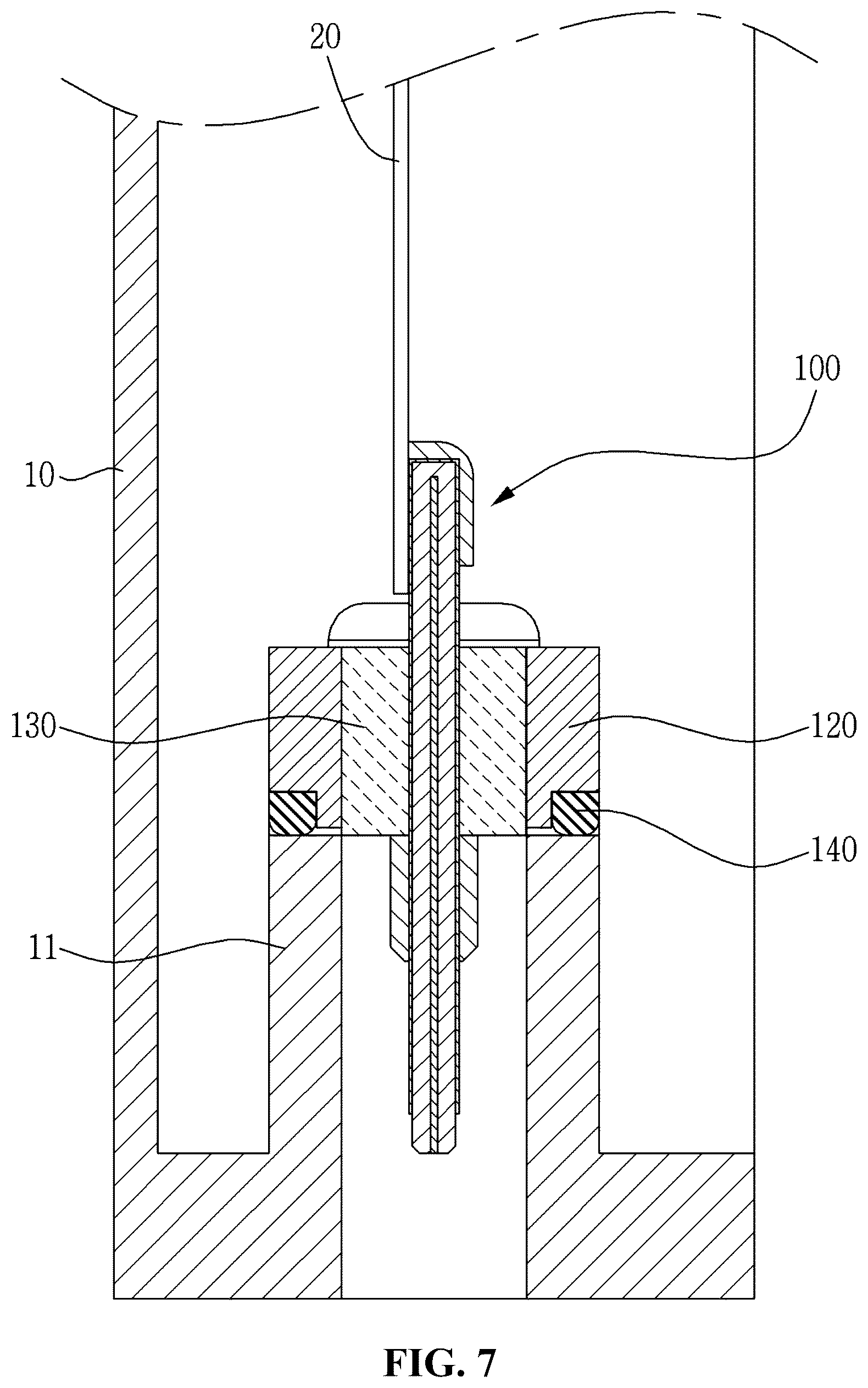Patent US12592511 Figure 7 – Metal shell-less receptacle connector