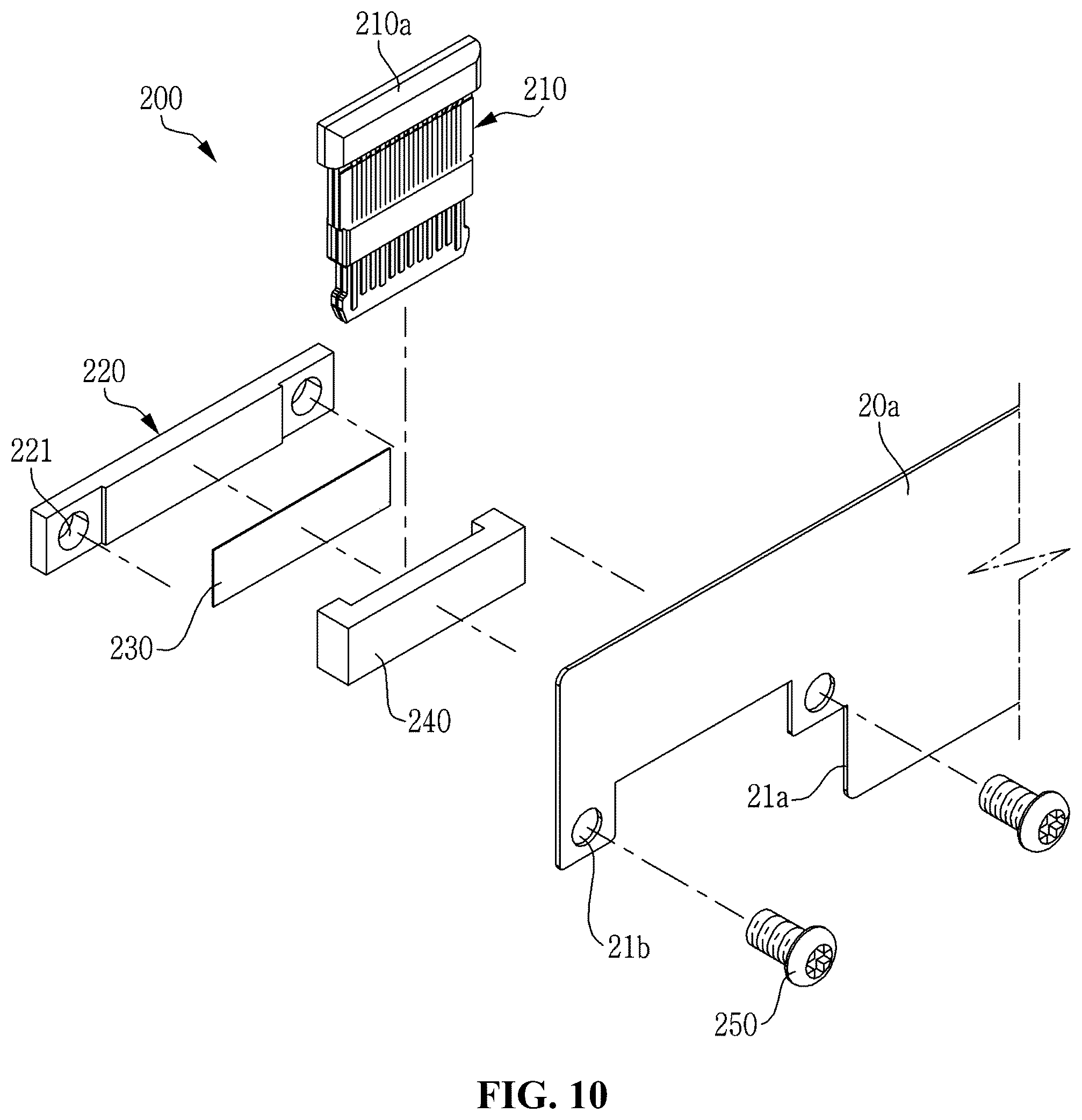 Patent US12592511 Figure 10 – Metal shell-less receptacle connector