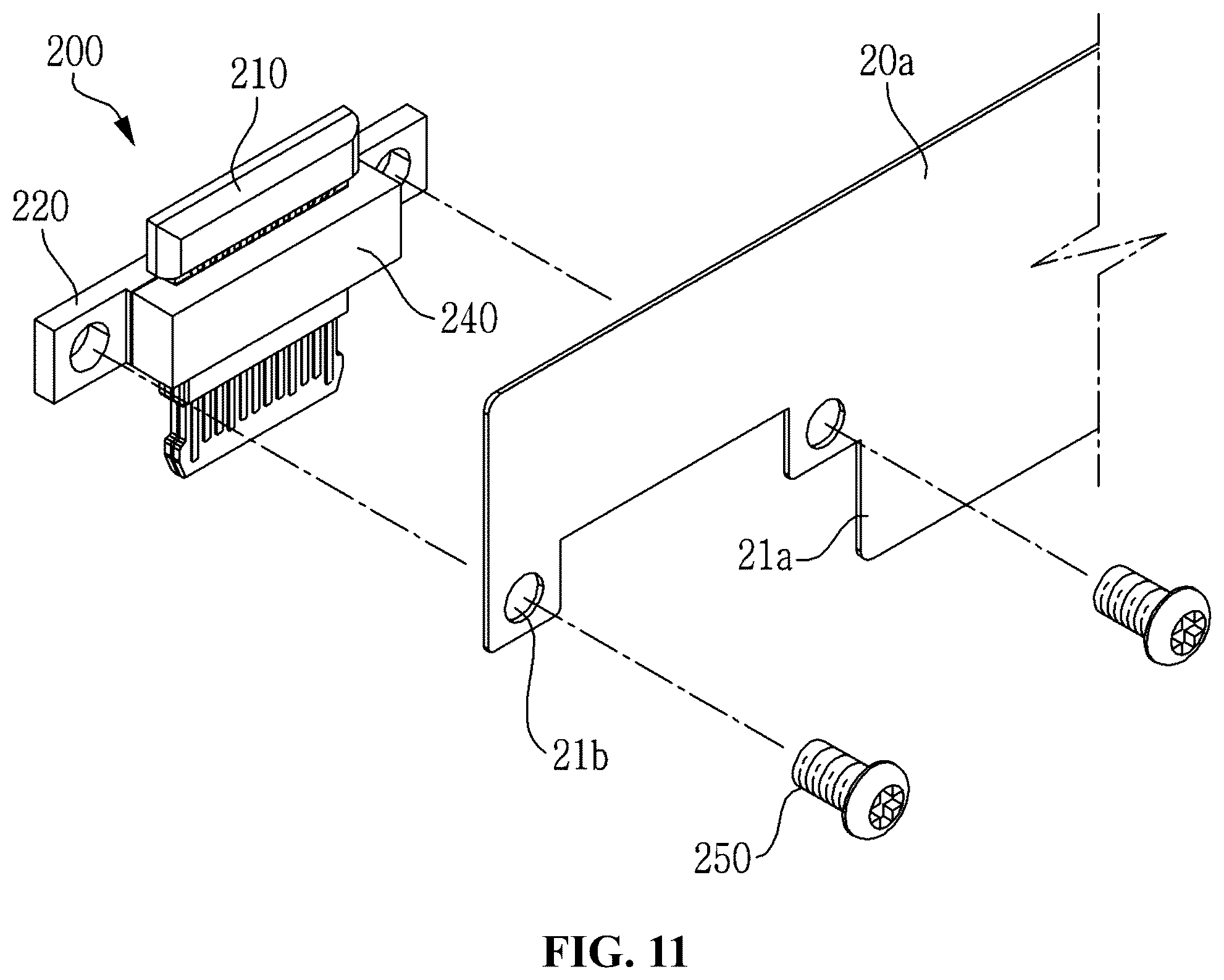 Patent US12592511 Figure 11 – Metal shell-less receptacle connector