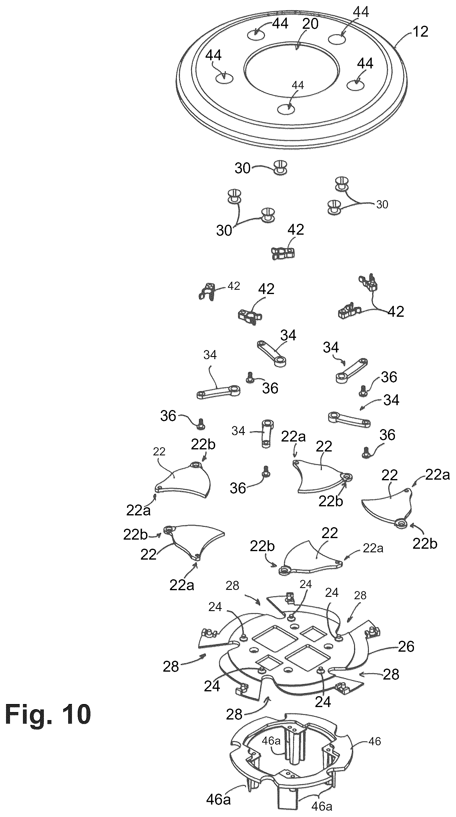 Patent US12592513 Figure 6 – Poke-through electrical assembly