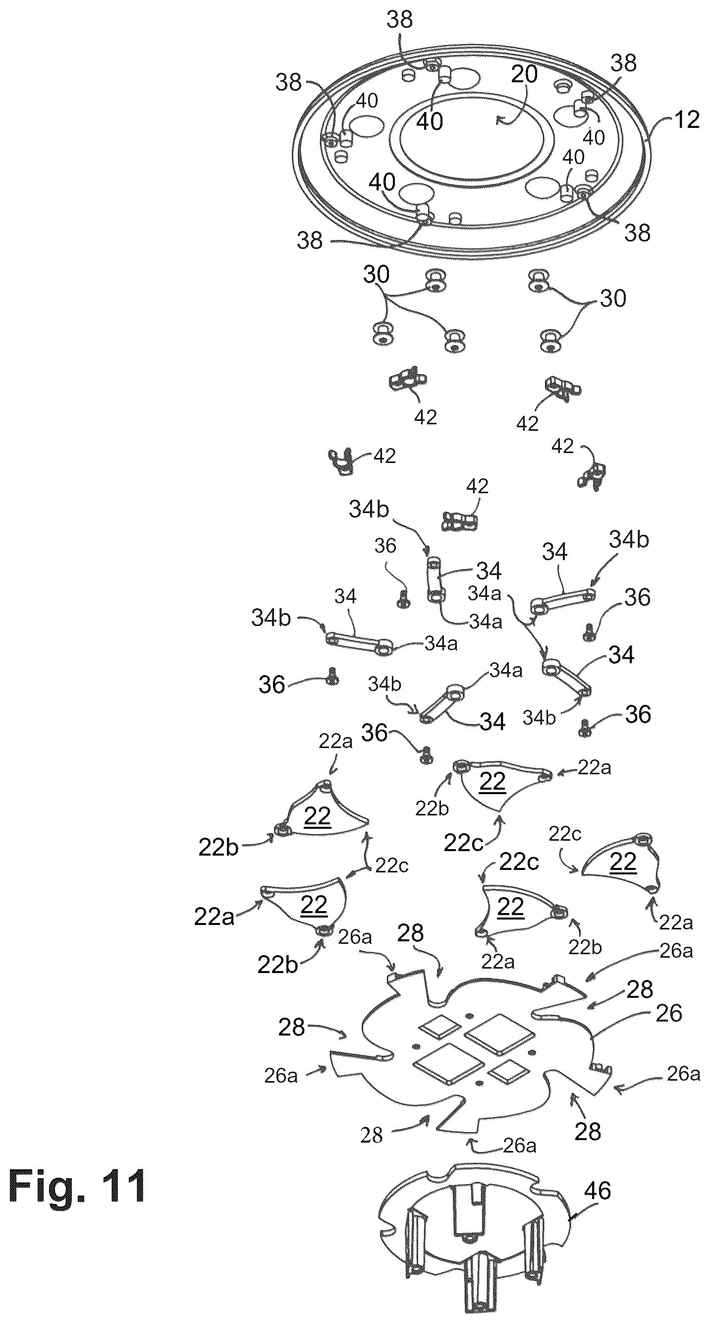 Patent US12592513 Figure 7 – Poke-through electrical assembly
