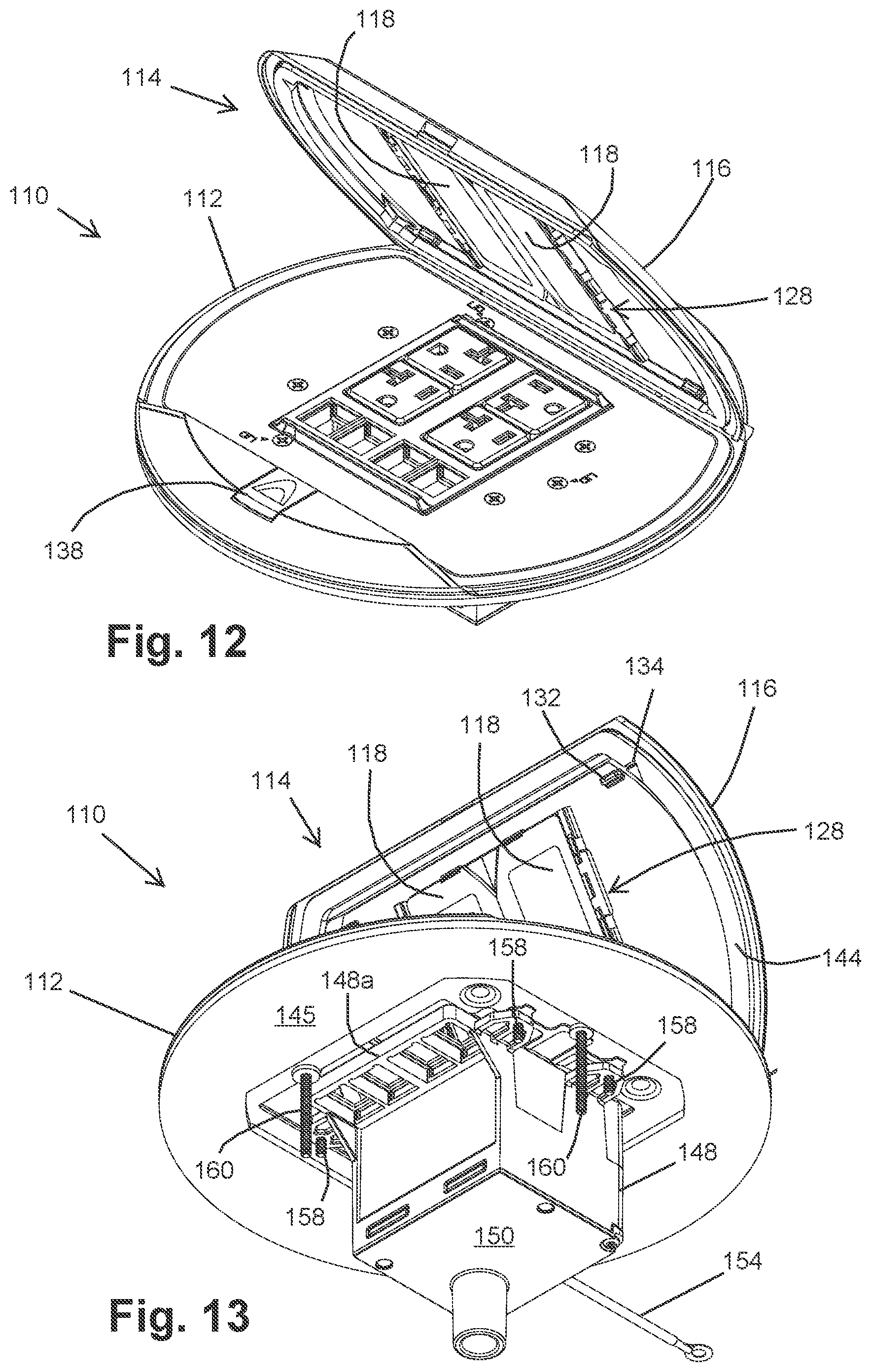 Patent US12592513 Figure 8 – Poke-through electrical assembly