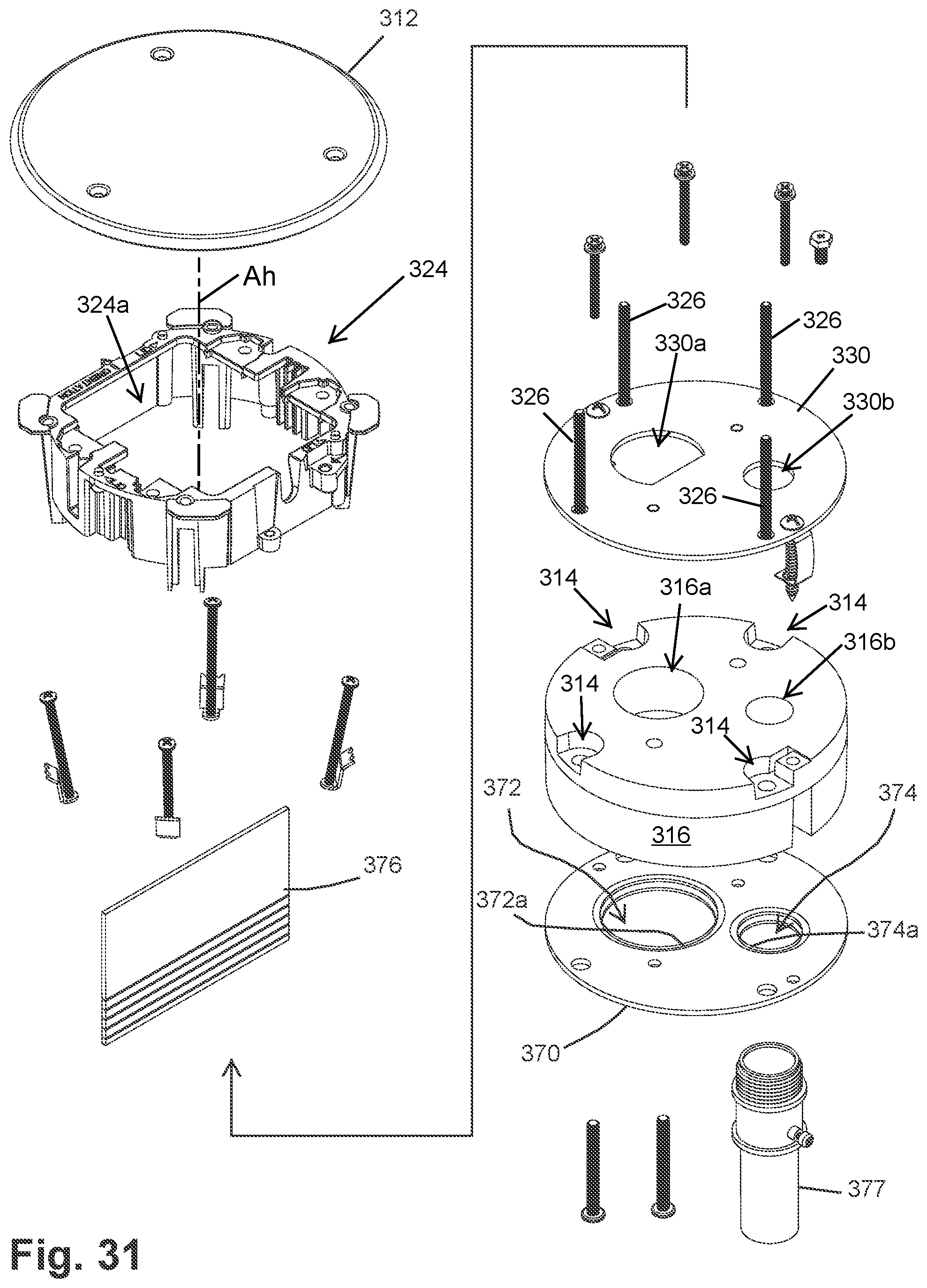 Patent US12592513 Figure 19 – Poke-through electrical assembly