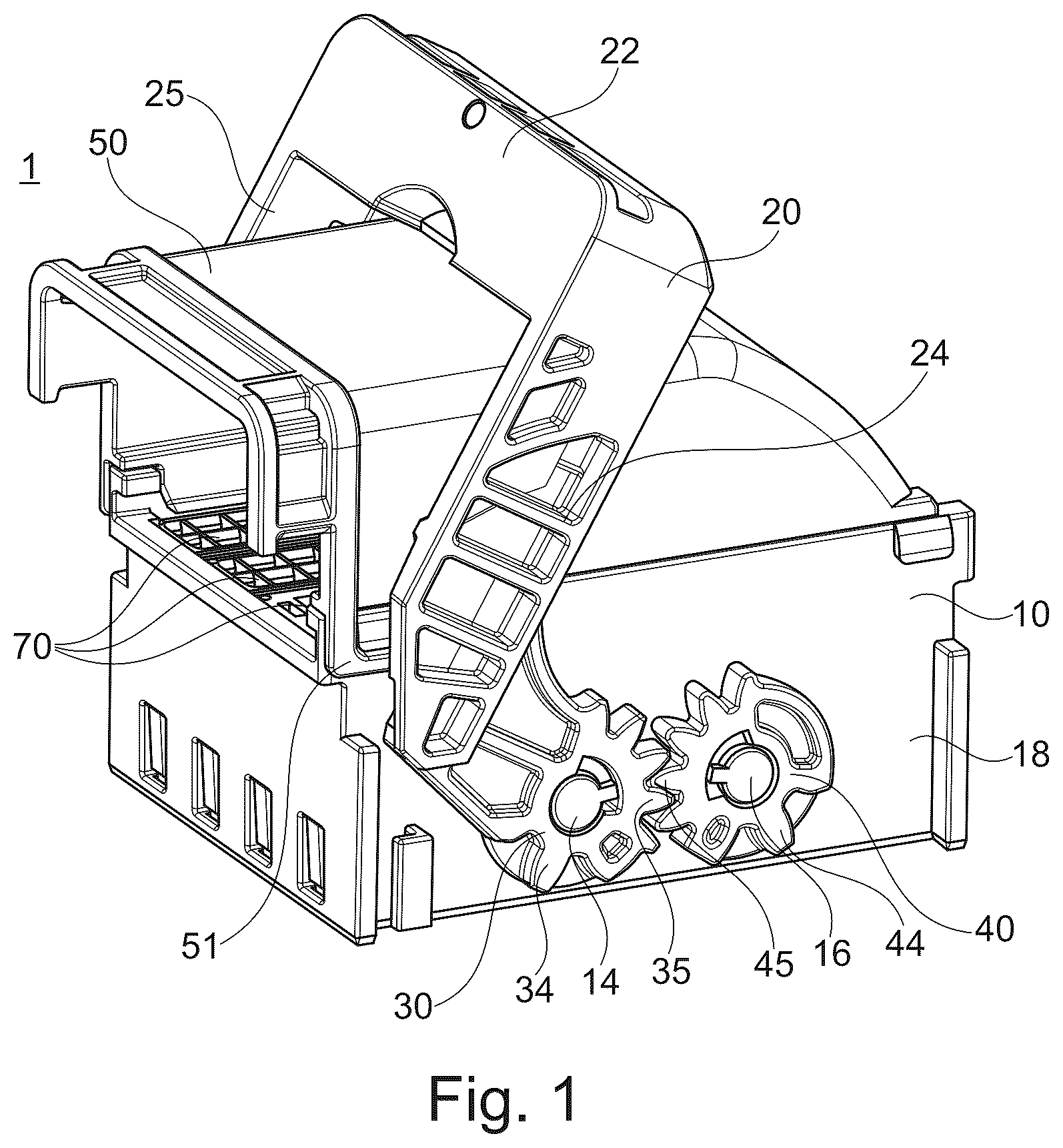 Patent US12592514 Figure 1 – Electrical connector