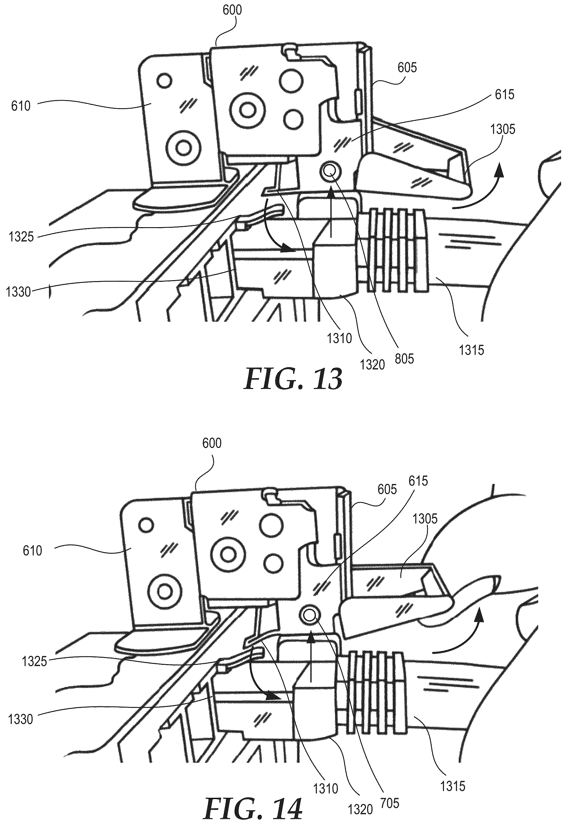Patent US12592517 Figure 6 – Seesaw assembly with a connector retaining latch disengagement mechanism