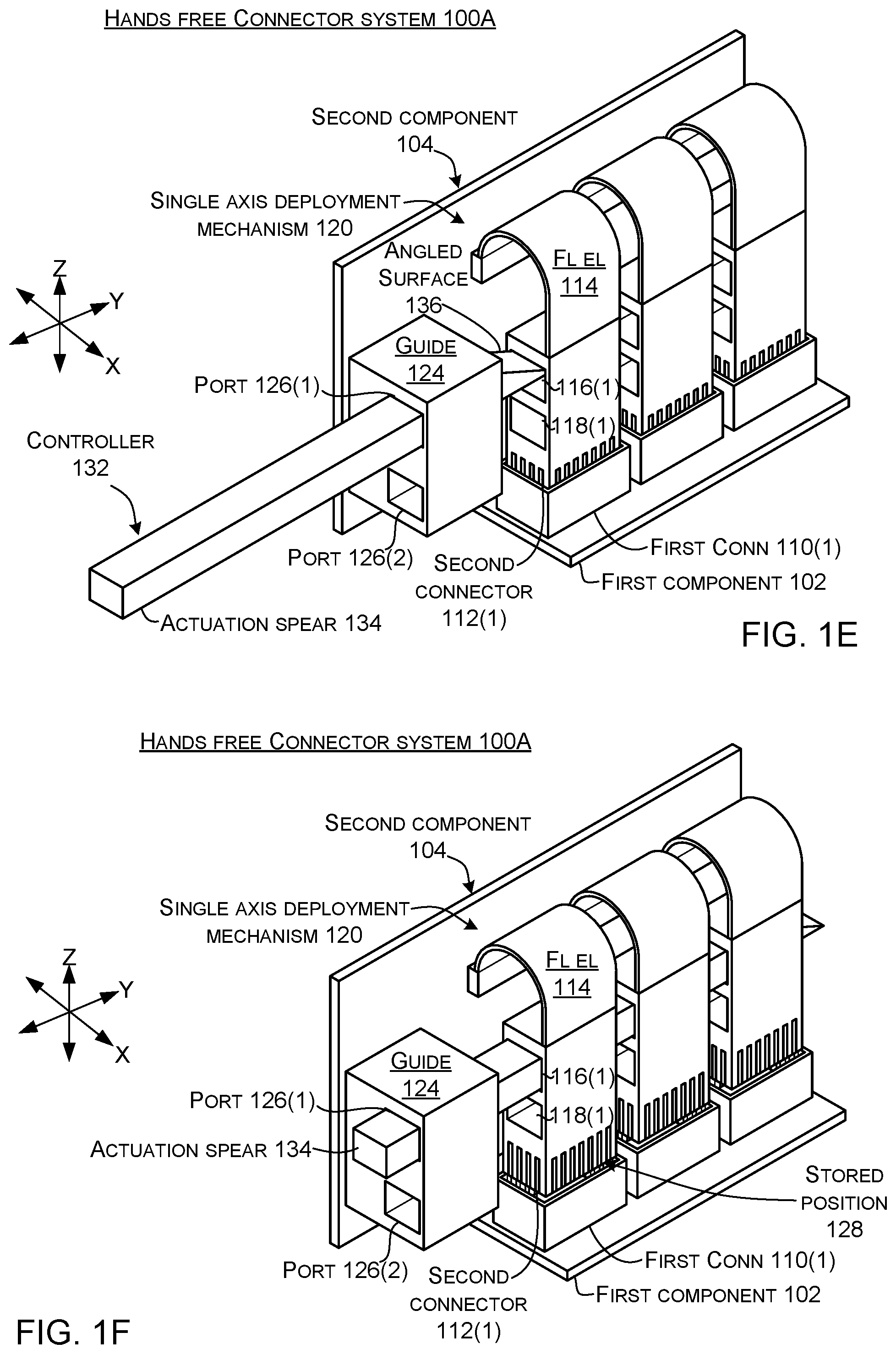 Patent US12592518 Figure 3 – Hands-free connectors