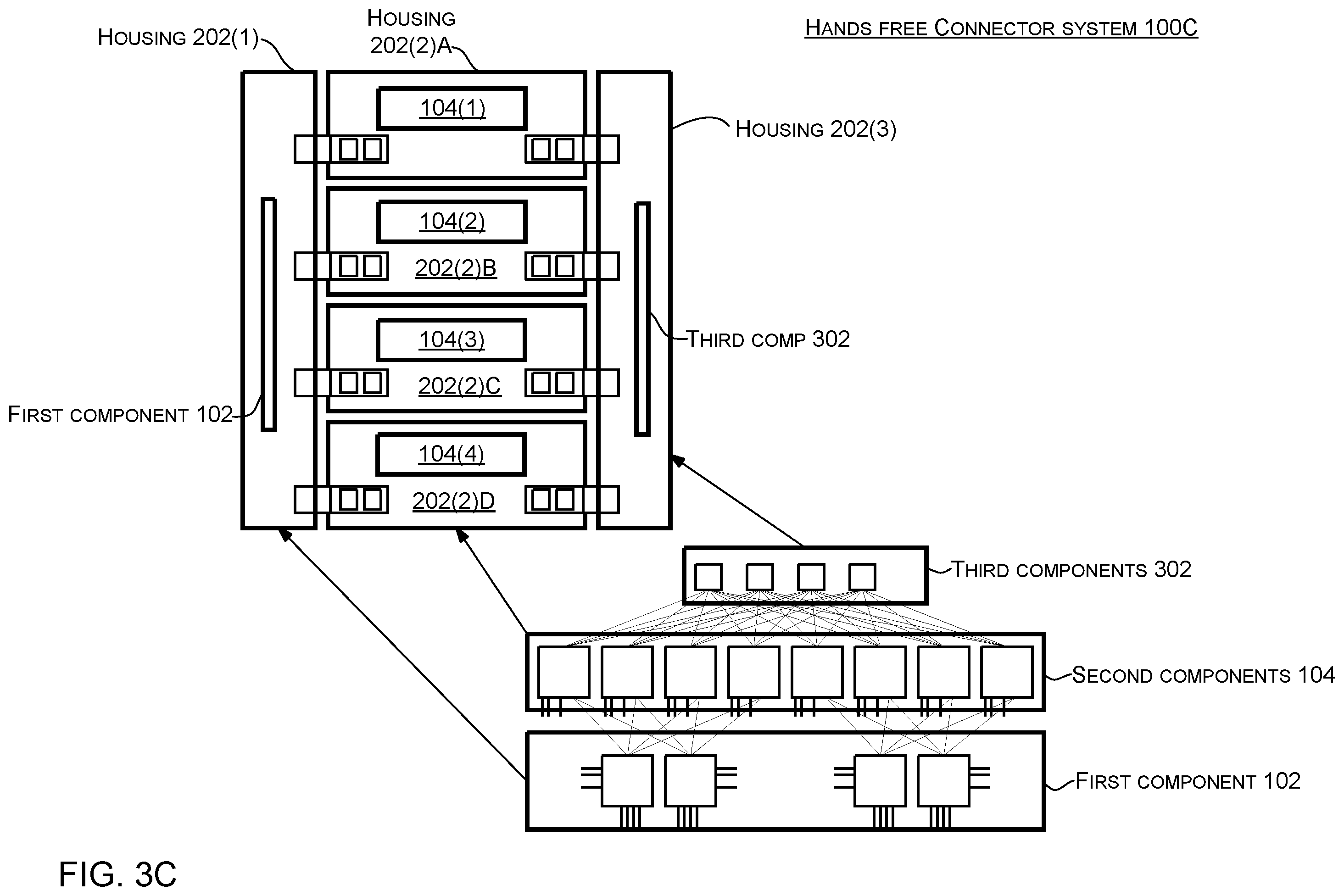 Patent US12592518 Figure 9 – Hands-free connectors
