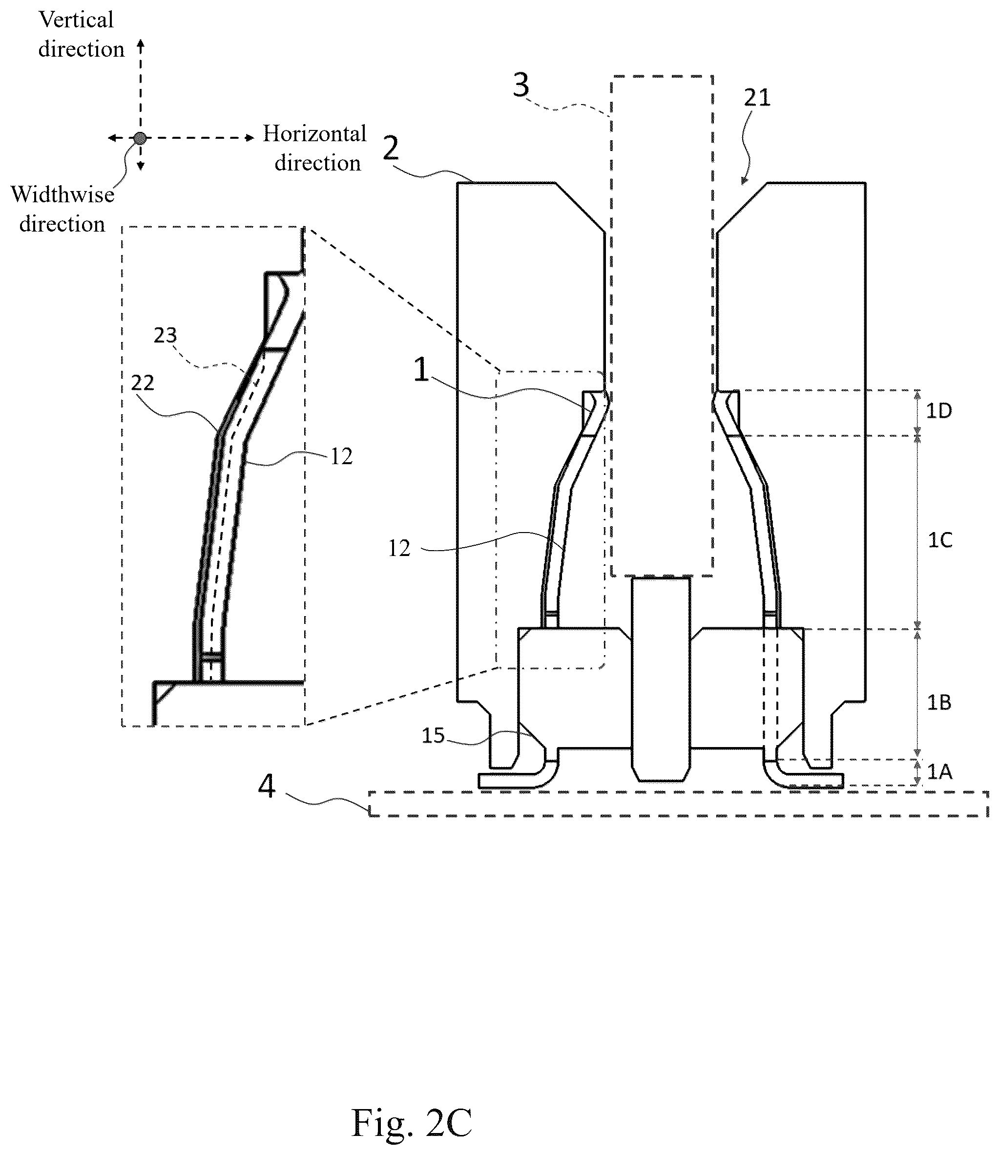Patent US12592519 Figure 7 – Signal connector having protrusion of insulating base
