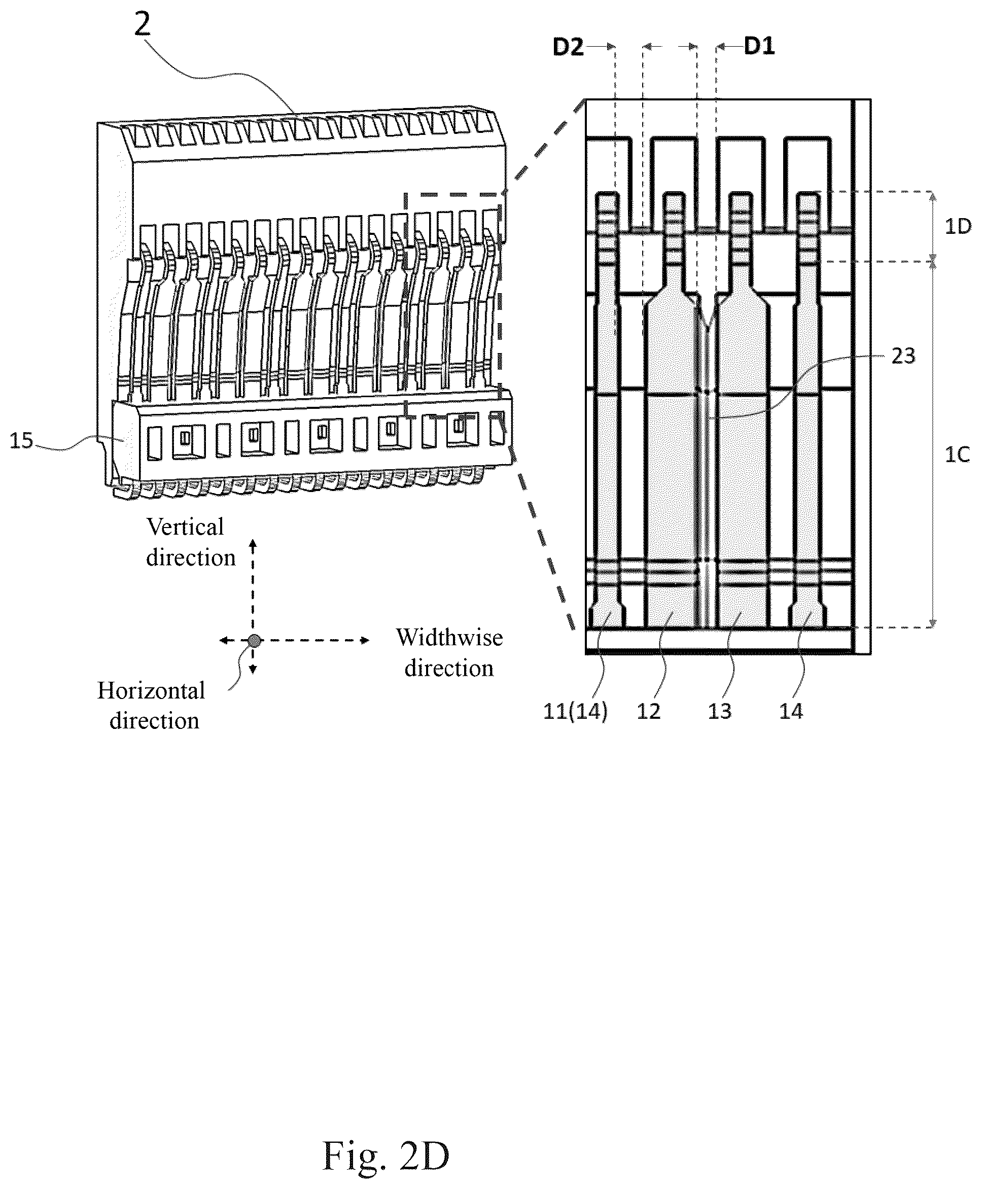 Patent US12592519 Figure 8 – Signal connector having protrusion of insulating base
