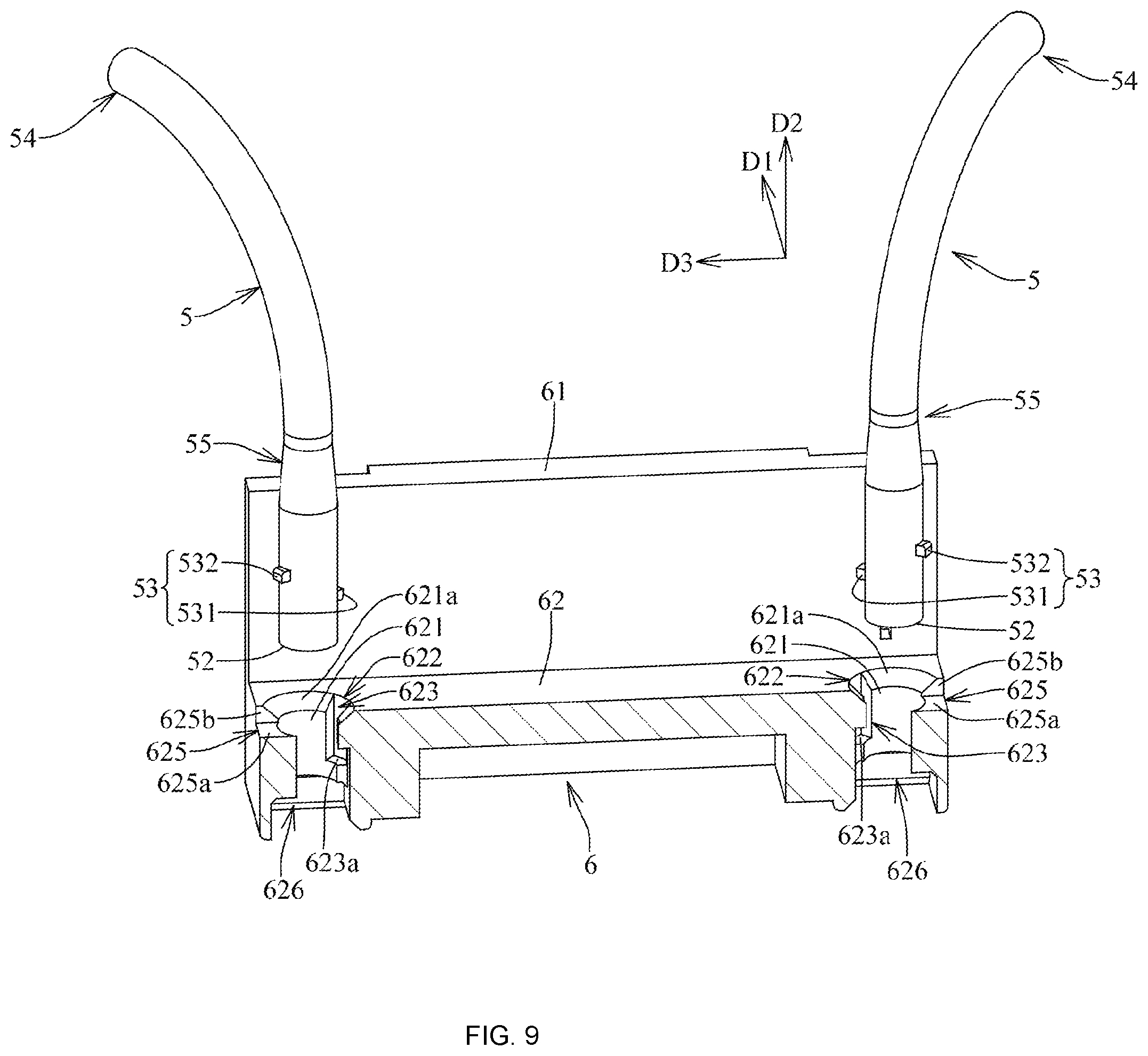 Patent US12592521 Figure 9 – Connector assembly
