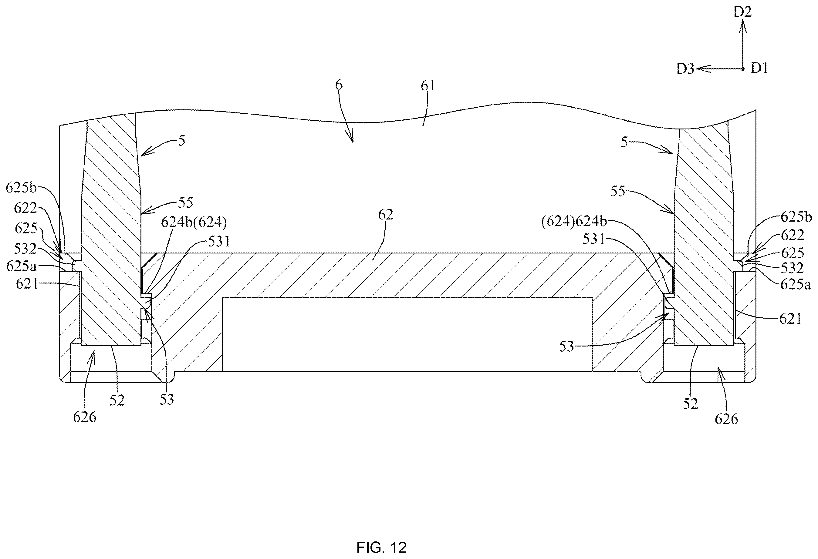 Patent US12592521 Figure 12 – Connector assembly
