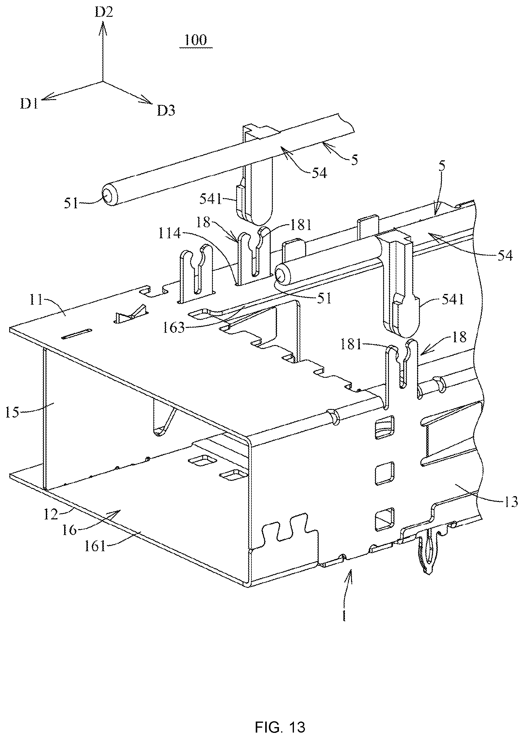 Patent US12592521 Figure 13 – Connector assembly